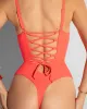 Plungey Triangle Thong - Hot Coral sold by TA3