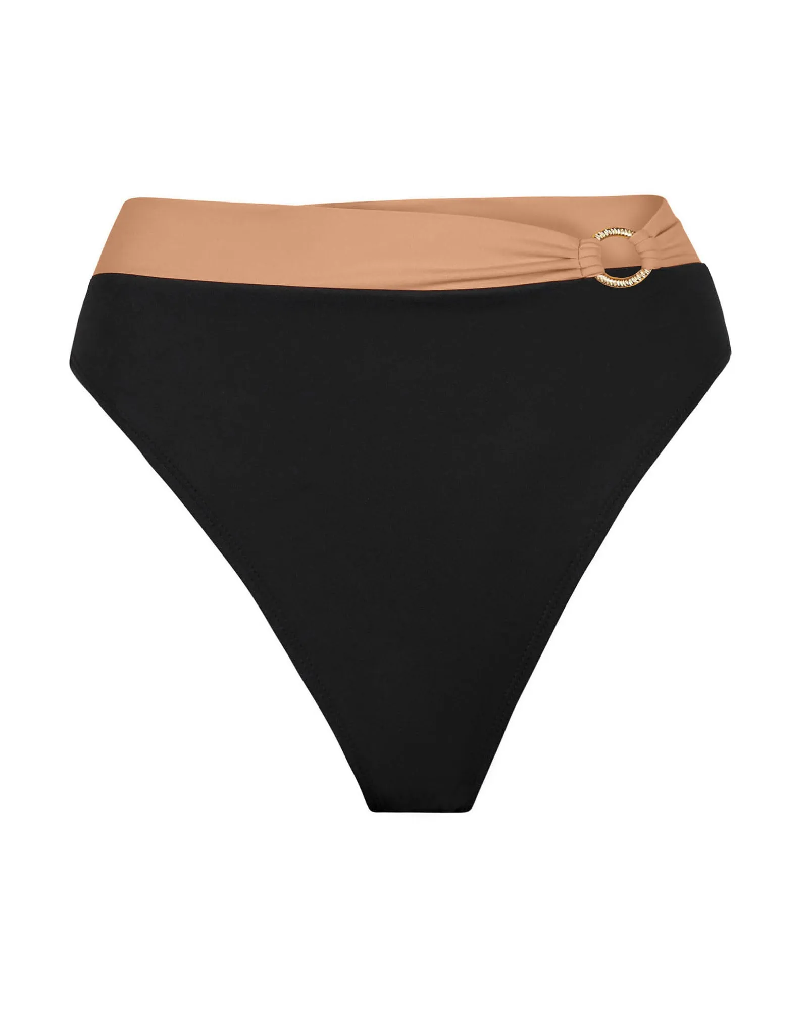 Brazilian Ring Kini Bottom - Black/Tawny sold by TA3 product image thumbnail 5
