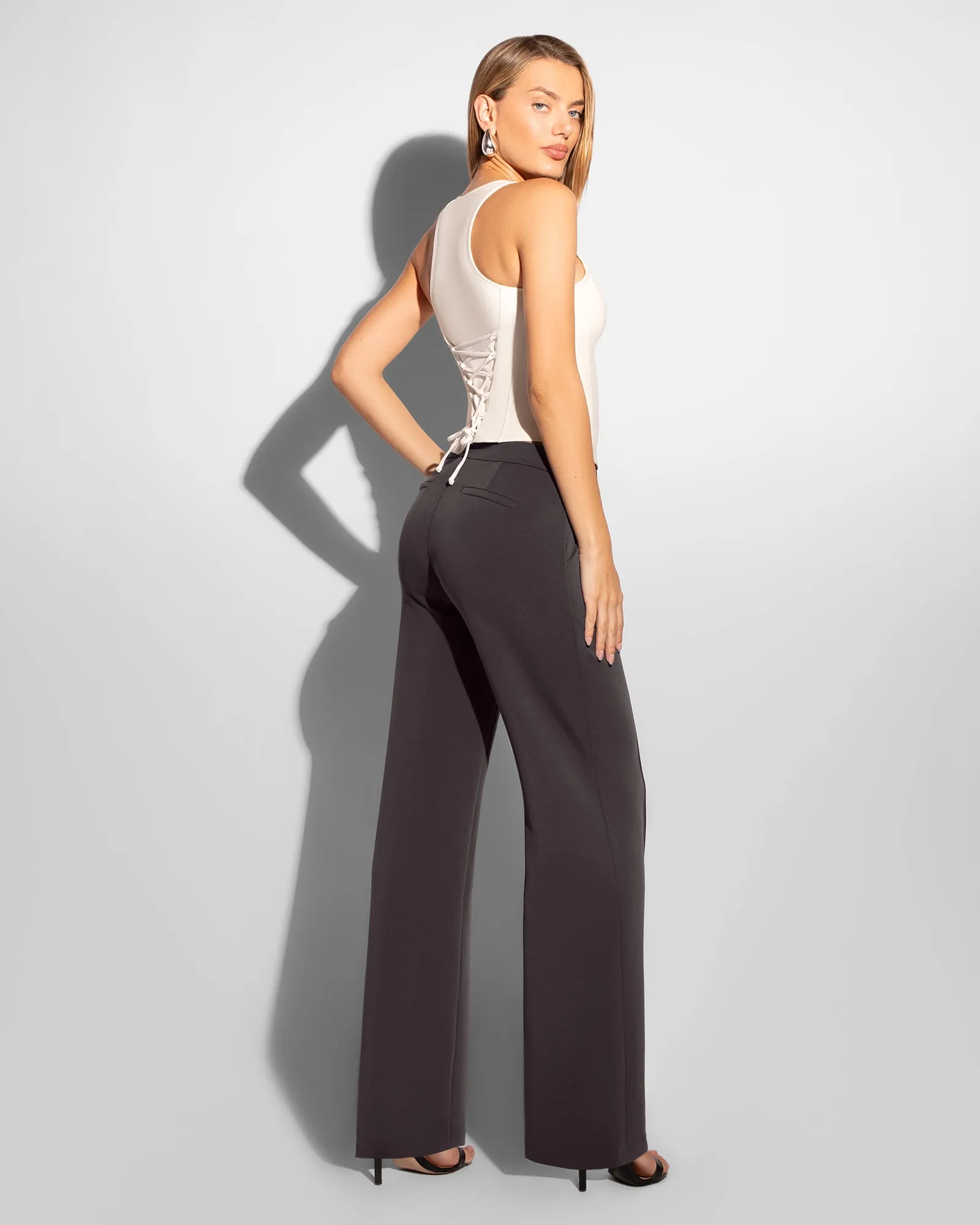Swuity Wide Leg Pant - Graphite sold by TA3 product image thumbnail 3