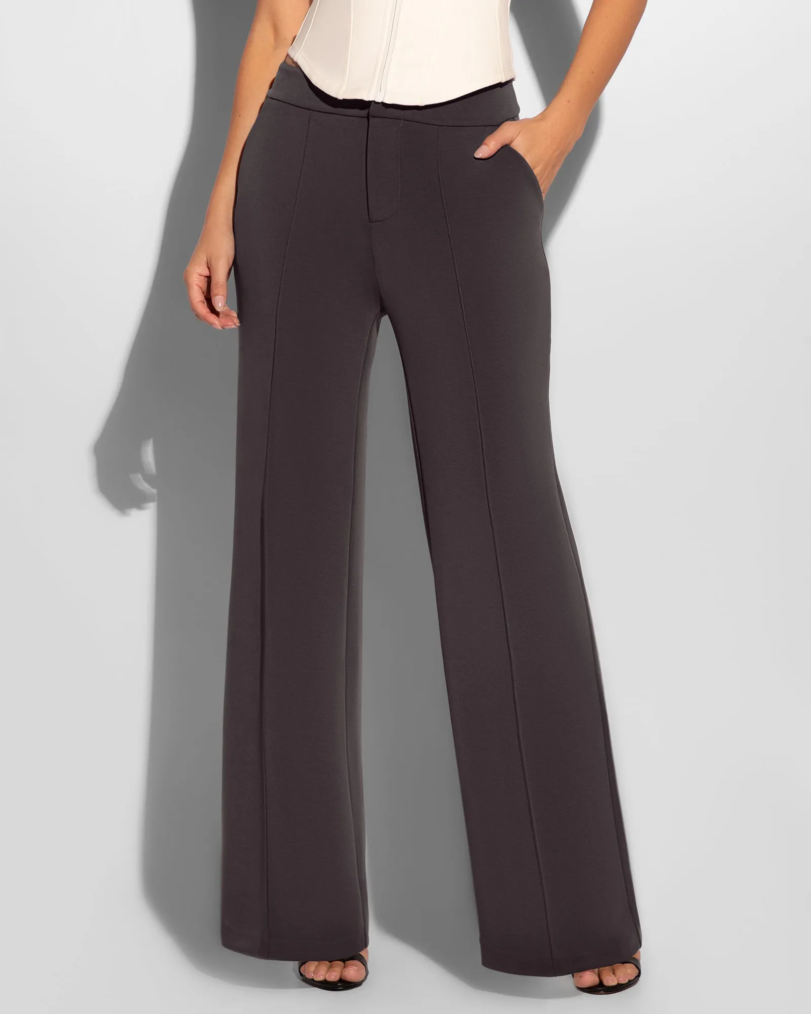 Swuity Wide Leg Pant - Graphite sold by TA3 product image thumbnail 2