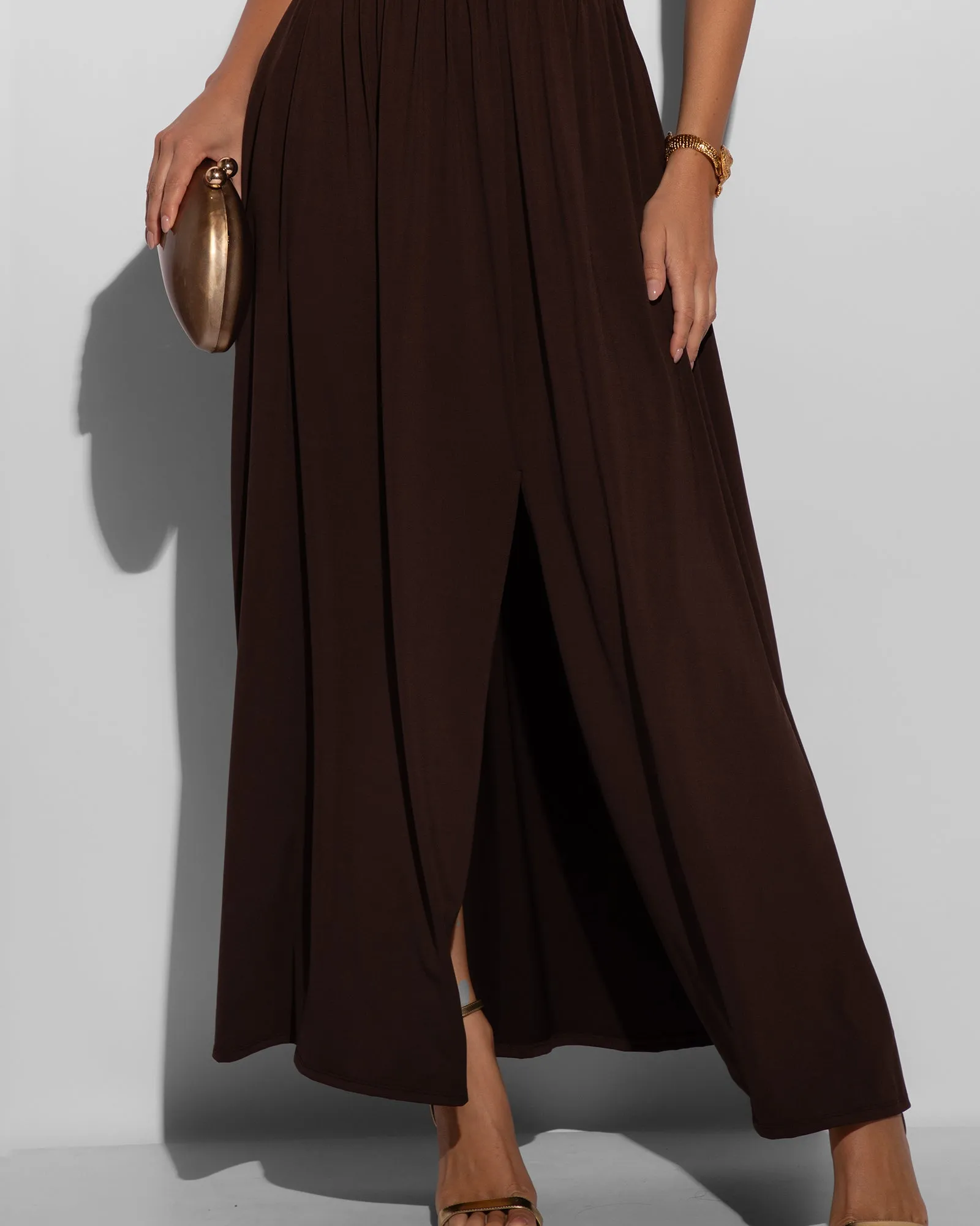 Goddessy Maxi Dress - Espresso sold by TA3 product image thumbnail 4