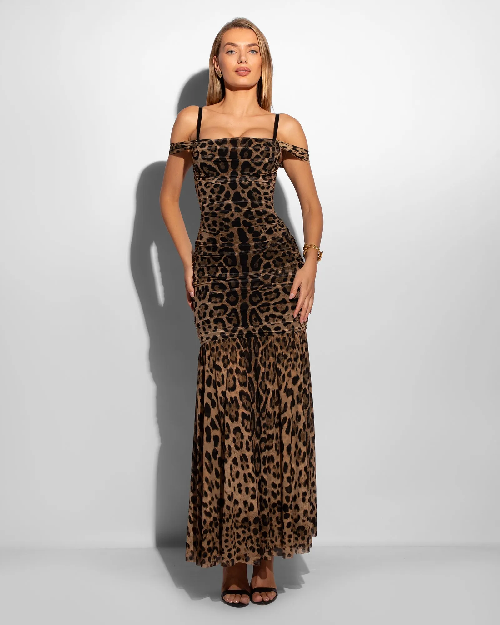 Sweetie Mermaid Dress - Symmetric Leopard sold by TA3