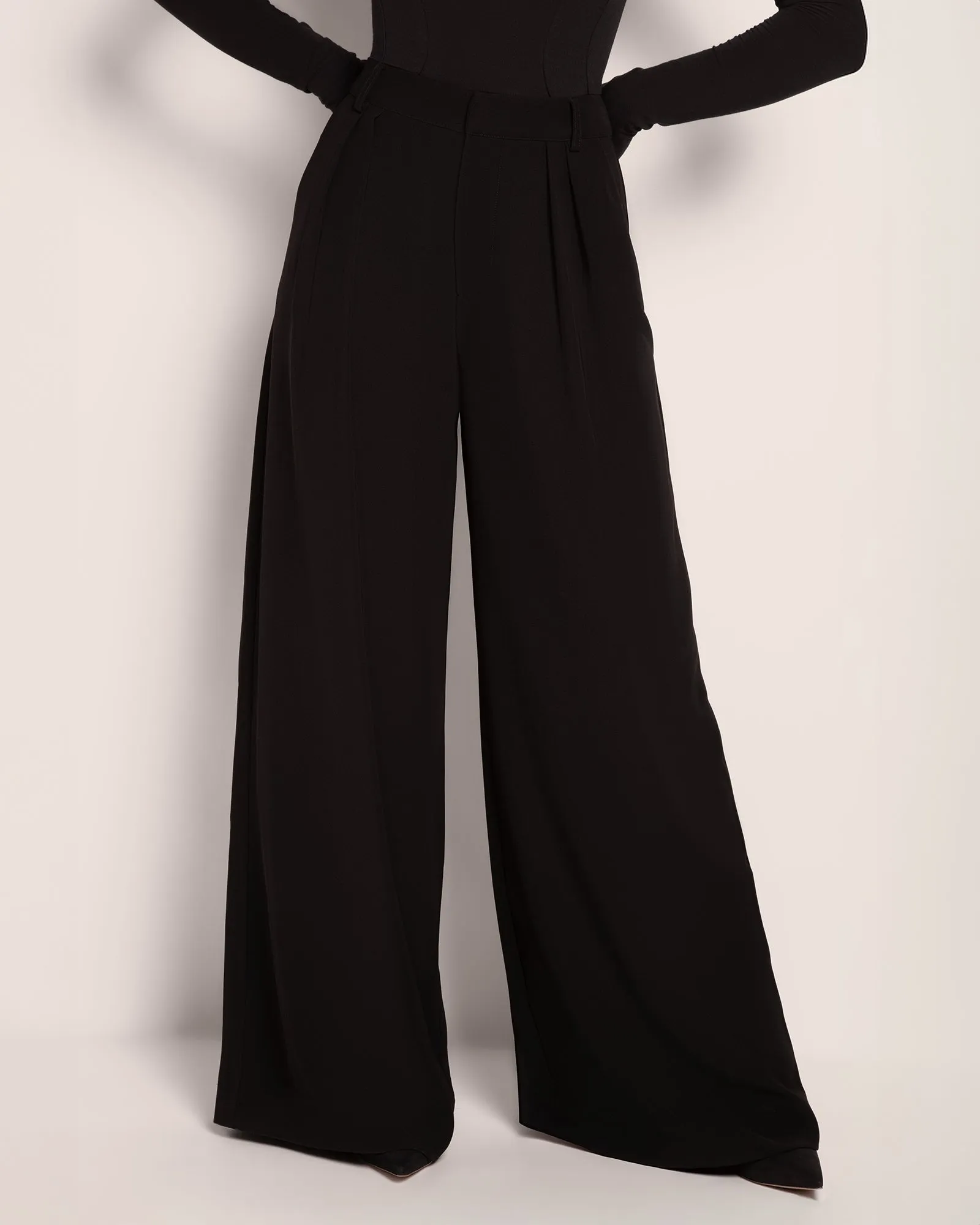 Pleaty Wide Leg Pant - Black sold by TA3