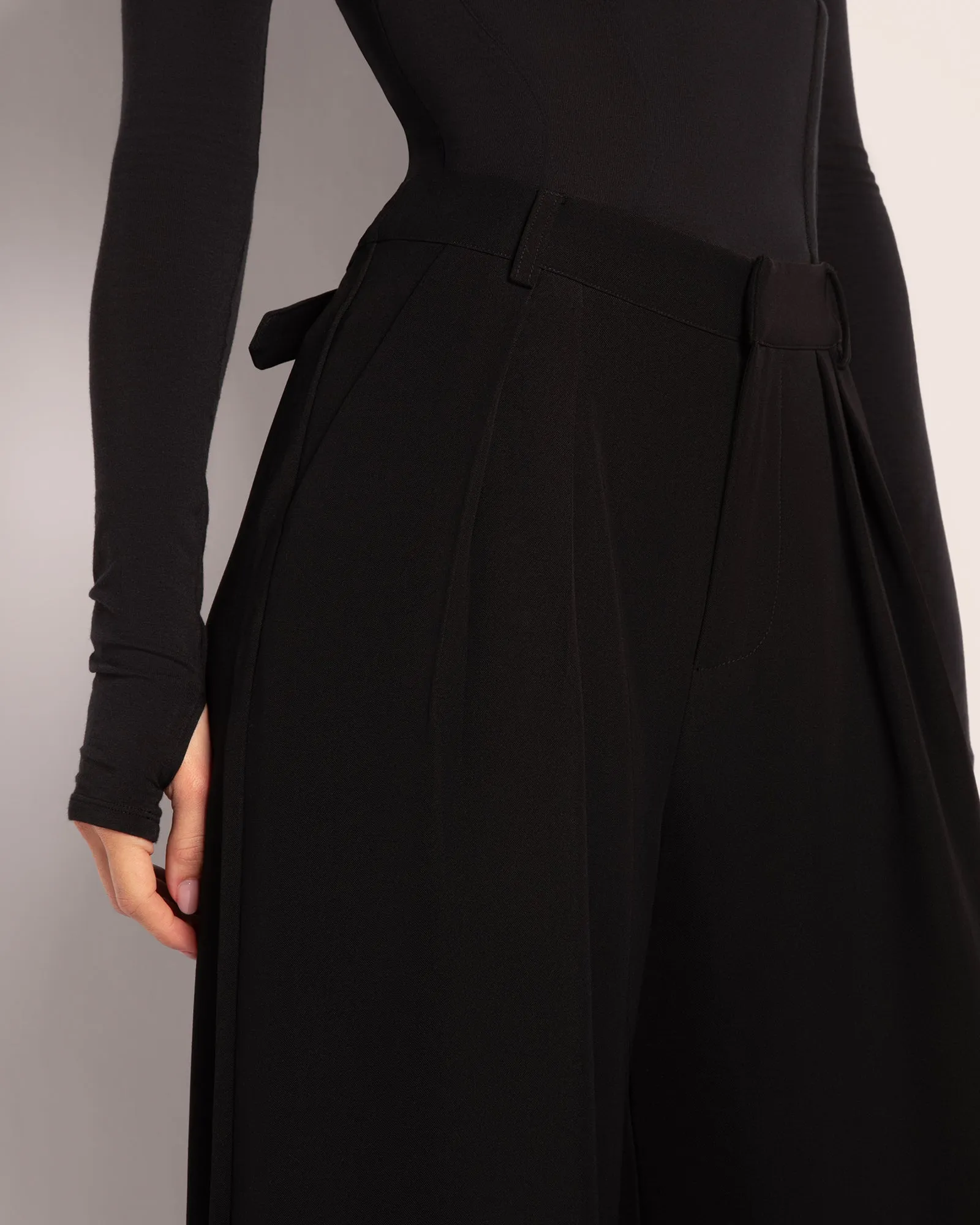 Pleaty Wide Leg Pant - Black sold by TA3 product image thumbnail 3