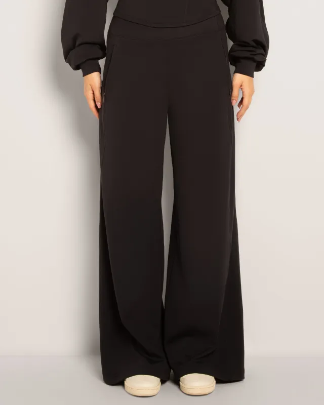 Cloudlined Wide Leg Pant - Soft Black sold by TA3