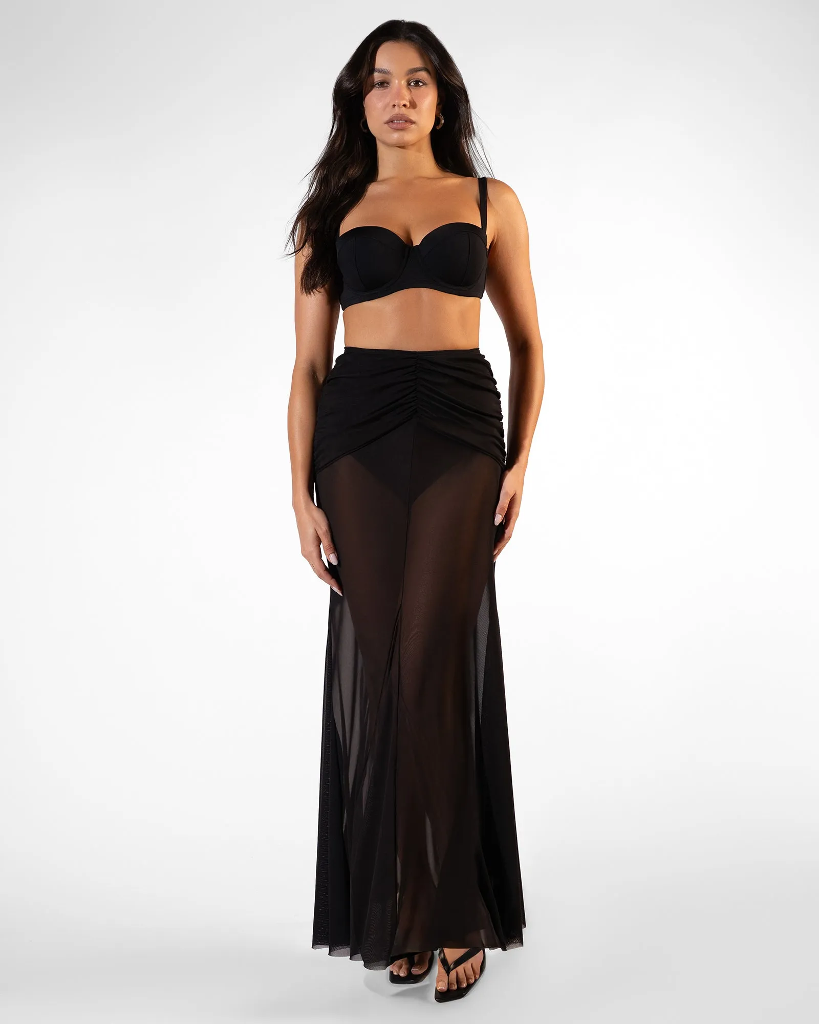 Mermaid Sheer Skirty - Black sold by TA3 product image thumbnail 3