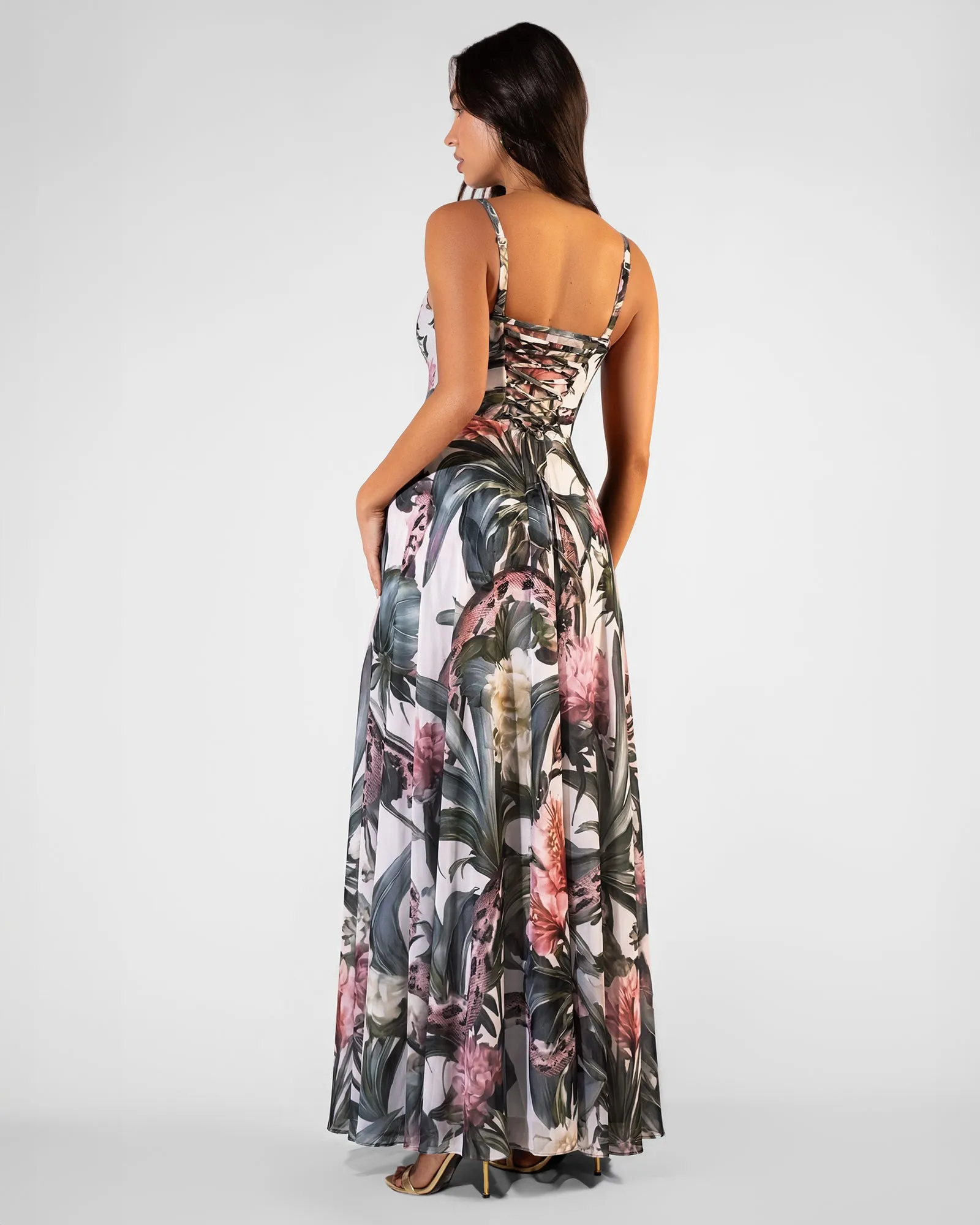 Bombshell Maxi Dress - Daylight Peony sold by TA3 product image thumbnail 2