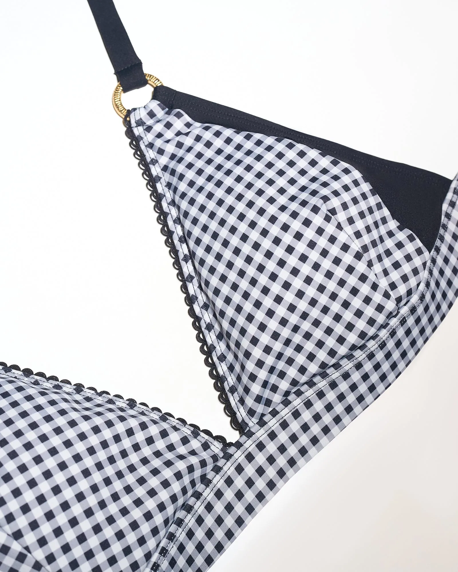 Triangle Bikini Top - Gingham sold by TA3 product image thumbnail 3