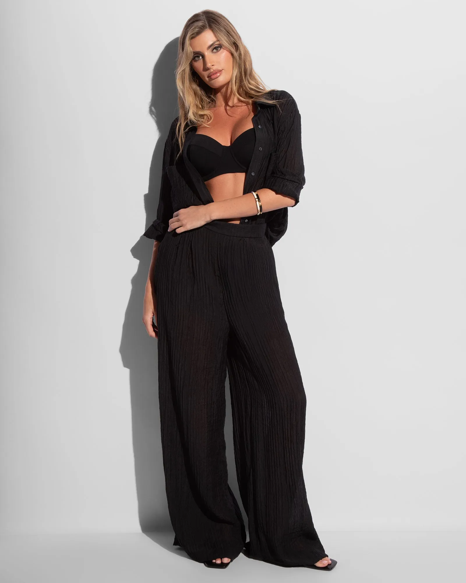 Flowy Pant - Gauze Black sold by TA3 product image thumbnail 3