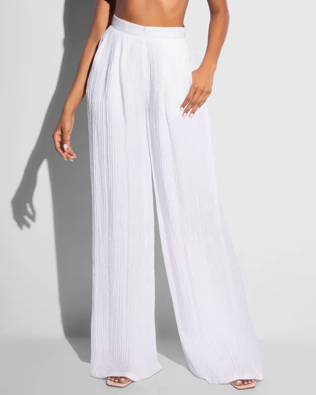 Flowy Pant - Gauze White made by TA3