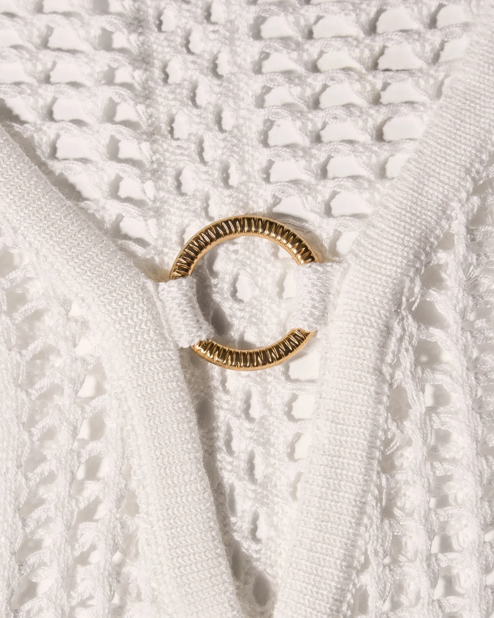 Ringy Mini Cover Up - Crochet White sold by TA3 product image thumbnail 3