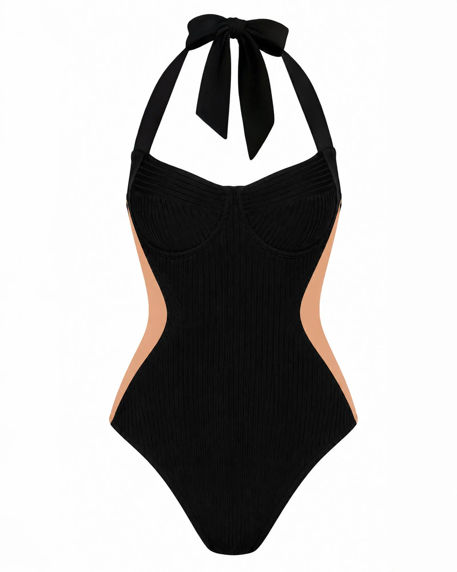 Halter Siren - Contour Rib Black/Tawny sold by TA3 product image thumbnail 4