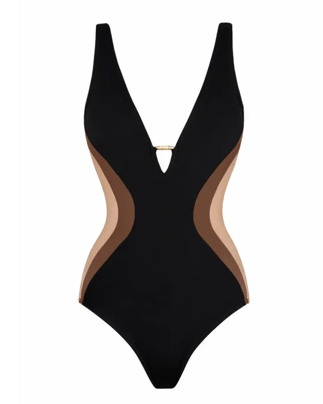 Plungey Triangle - Contour Black/Cocoa/Tawny made by TA3