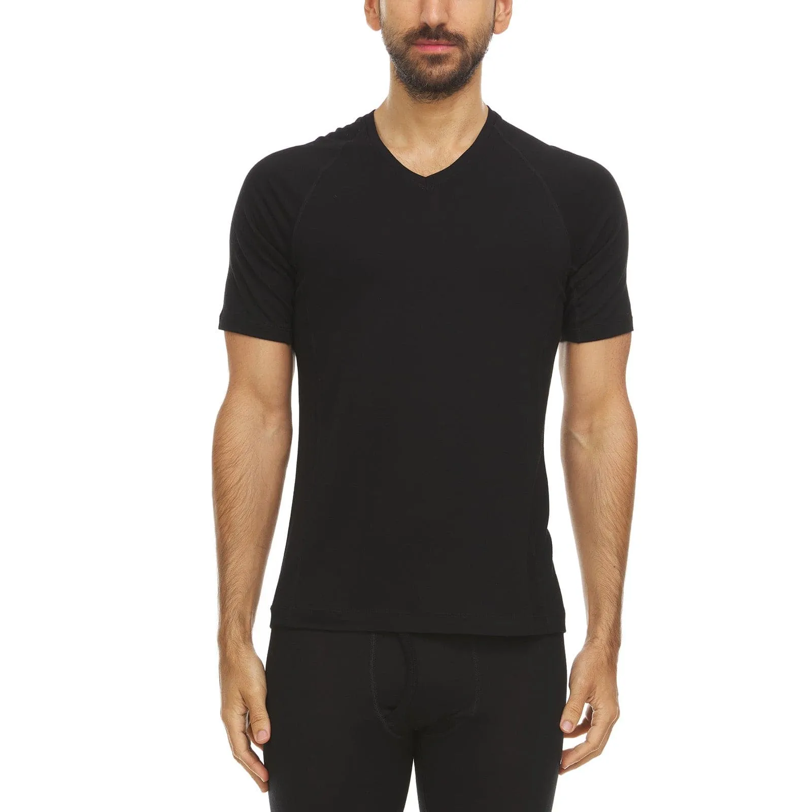 Men's Merino Wool V-Neck T-Shirt - Microweight sold by Minus33 Merino Wool