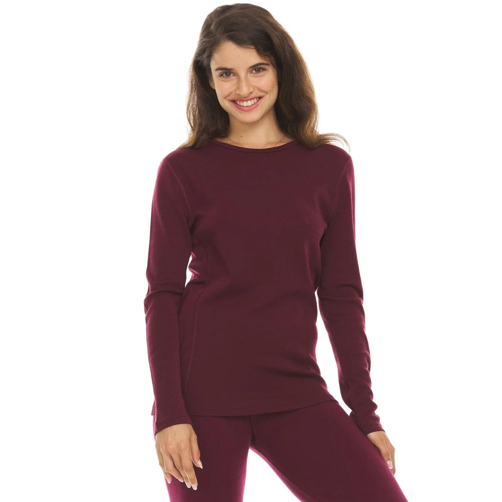 Midweight - Ossipee Women's Crew 100% Merino Wool sold by Minus33 Merino Wool