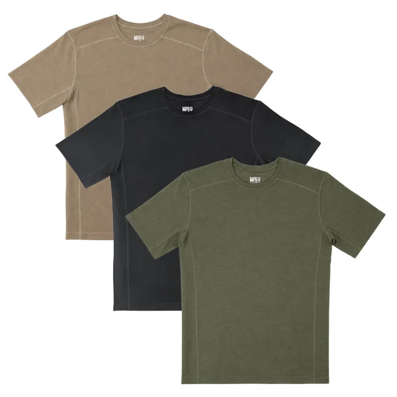 Men's Microweight Merino Tee 3-Pack made by Minus33 Merino Wool