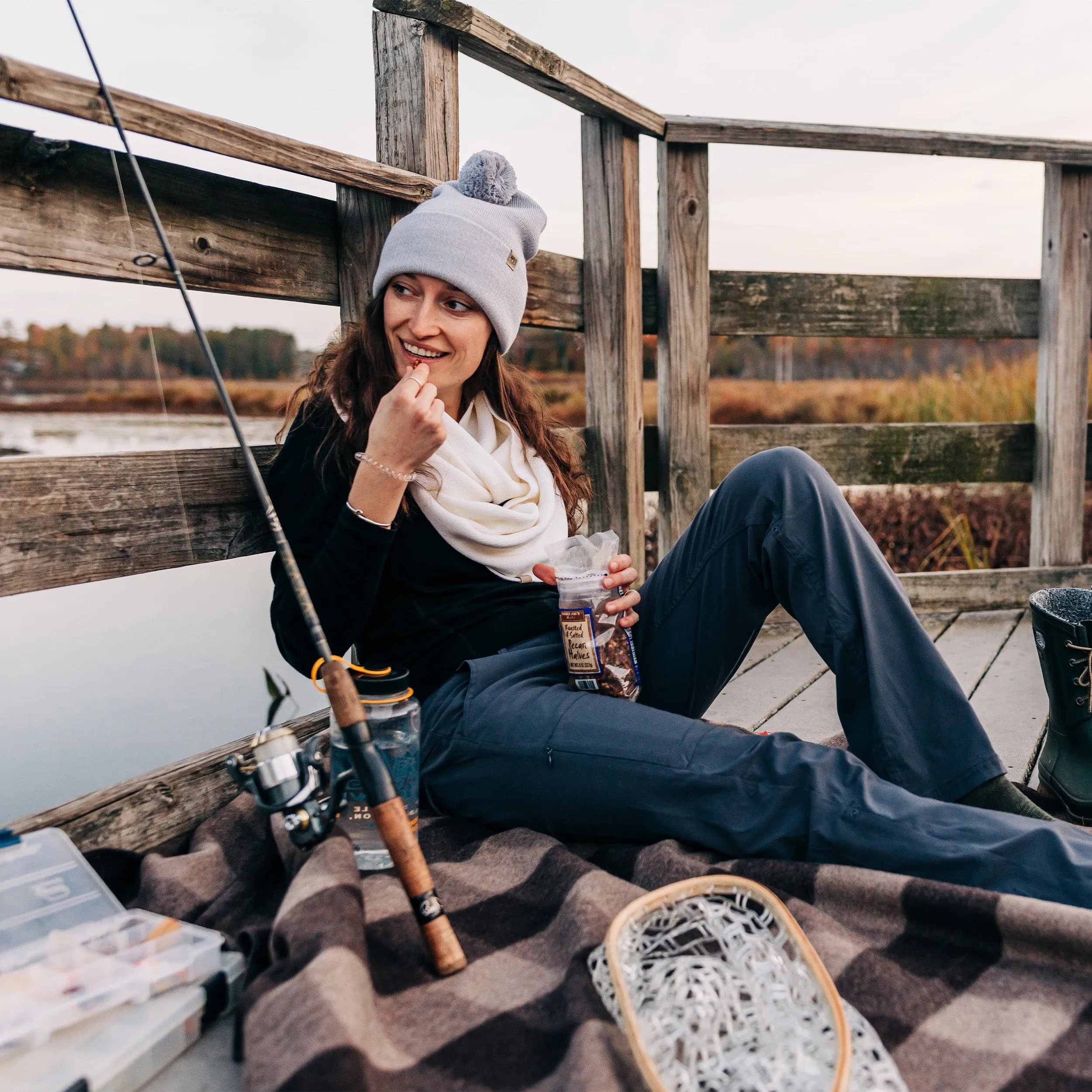 Midweight Merino Wool Knit Pom Beanie | 100% Merino Wool sold by Minus33 Merino Wool product image thumbnail 2