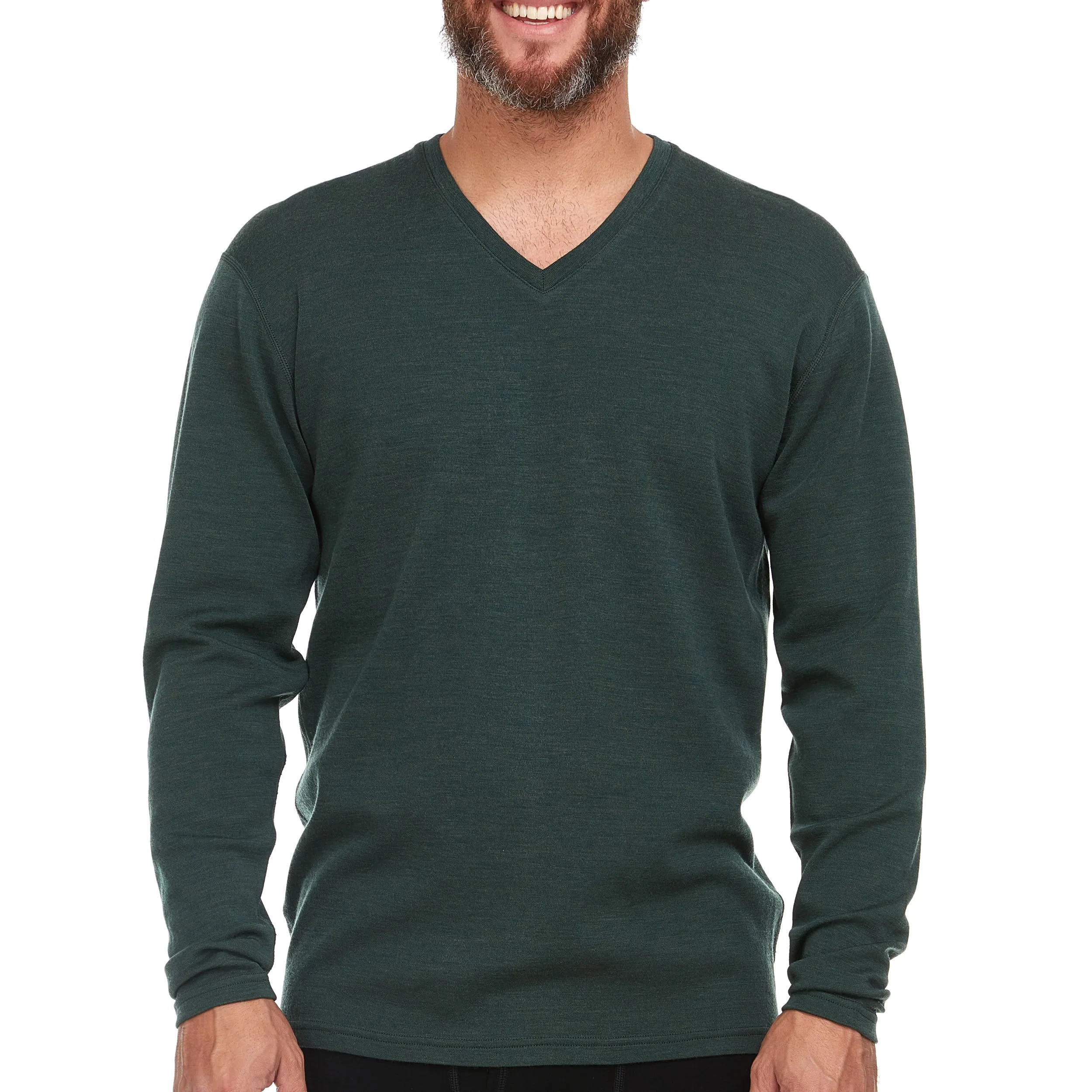 Men's Midweight Merino Wool V-Neck Sweater | 100% Merino Wool sold by Minus33 Merino Wool