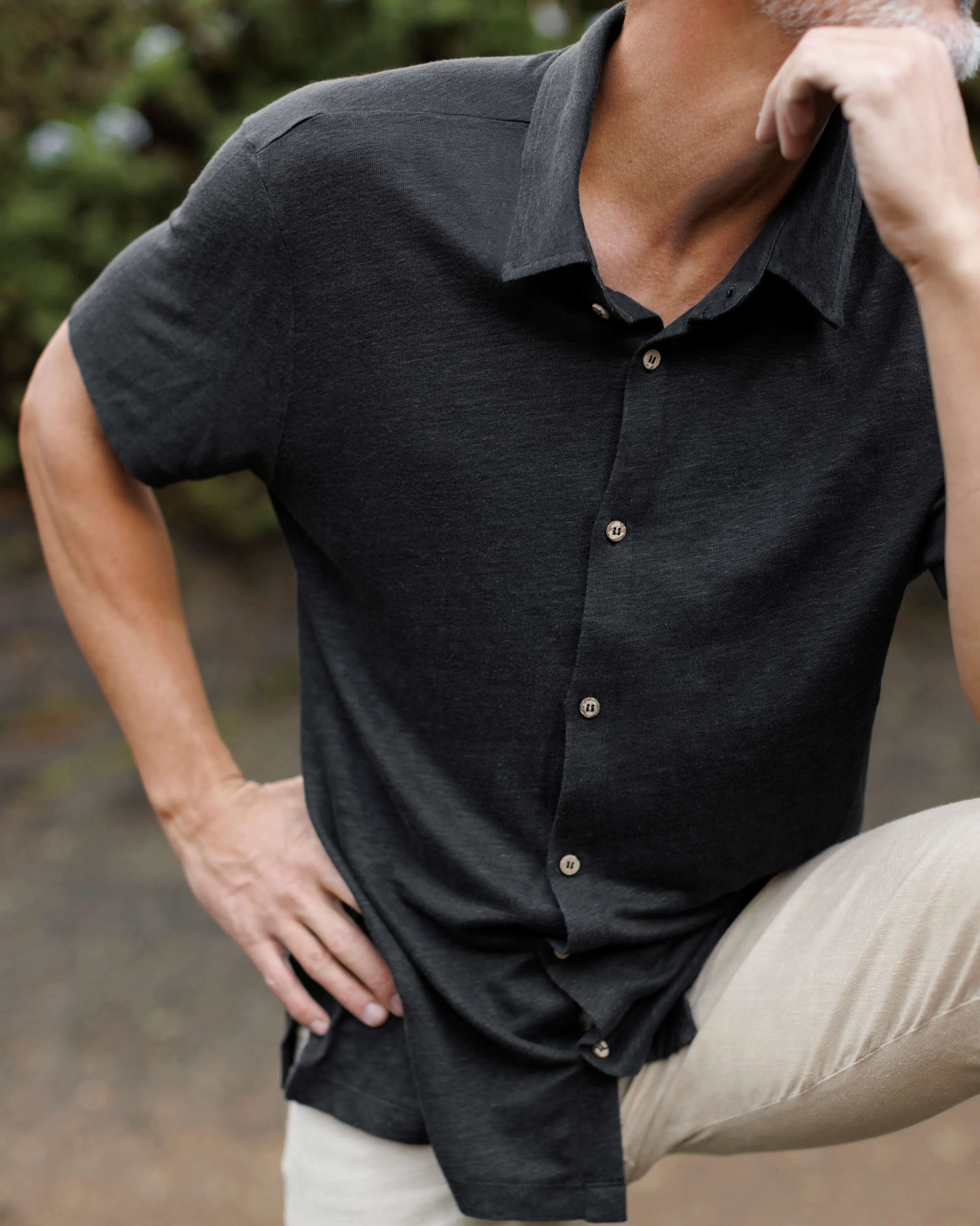 Knit Ola Shirt / Night sold by Alex Crane product image thumbnail 3