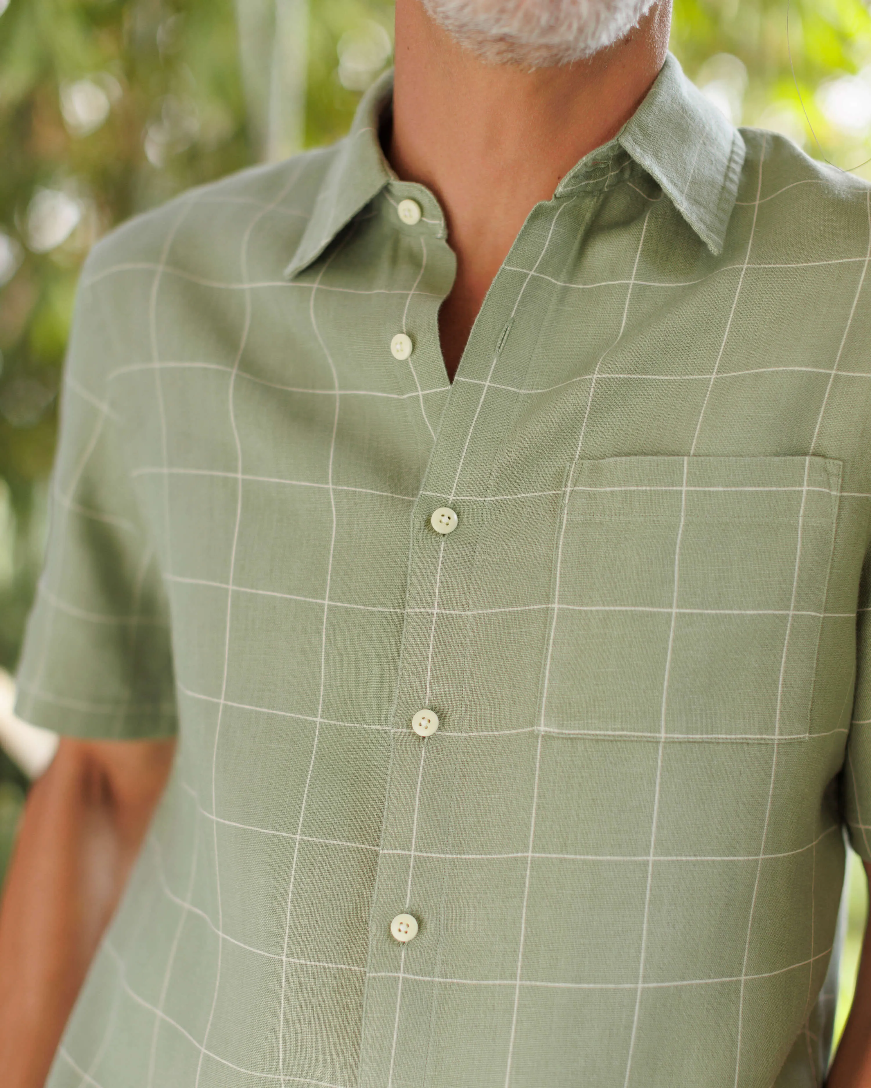 Ola Shirt / Moss Check sold by Alex Crane product image thumbnail 4