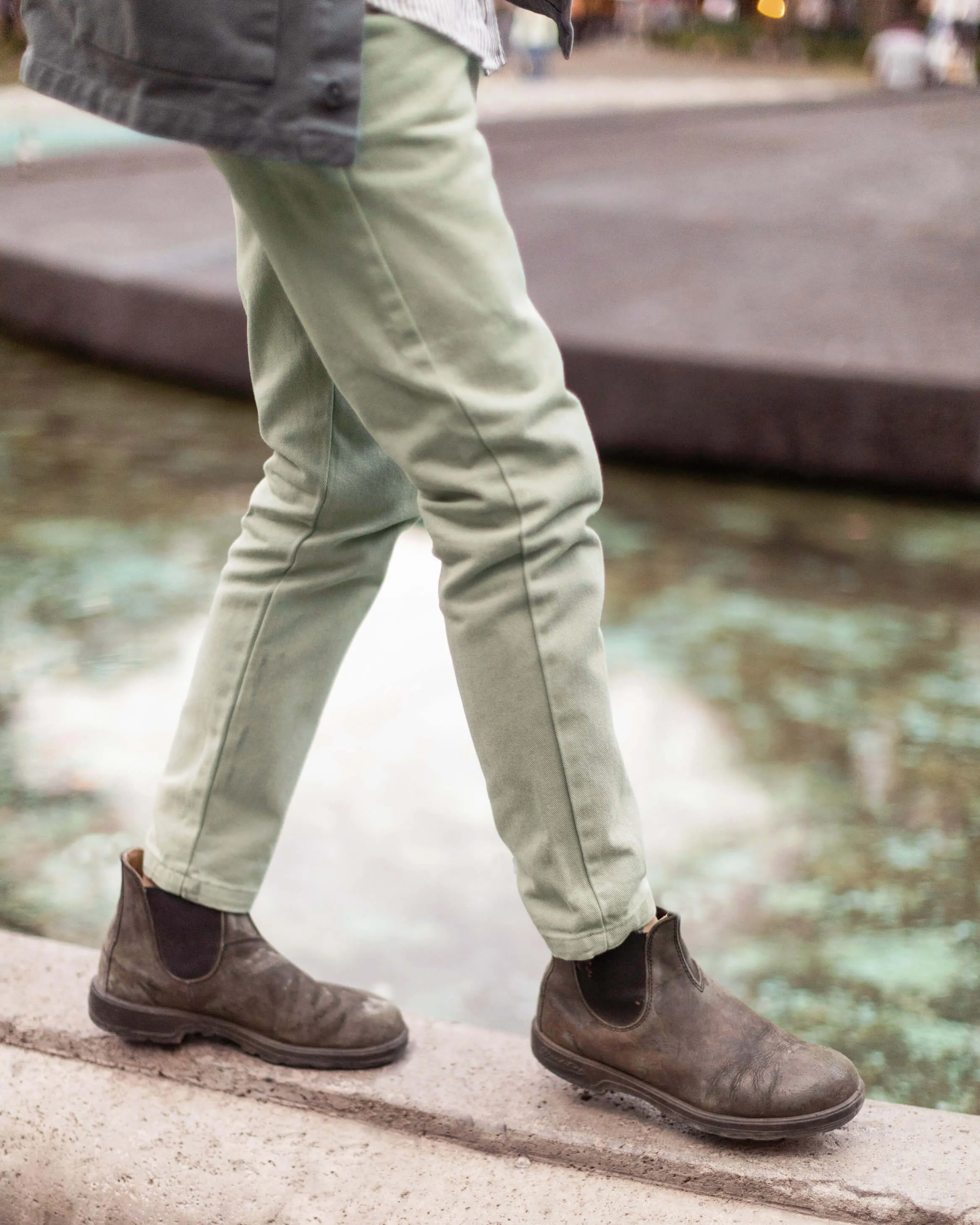Canvas Cham Pants / Moss sold by Alex Crane product image thumbnail 5