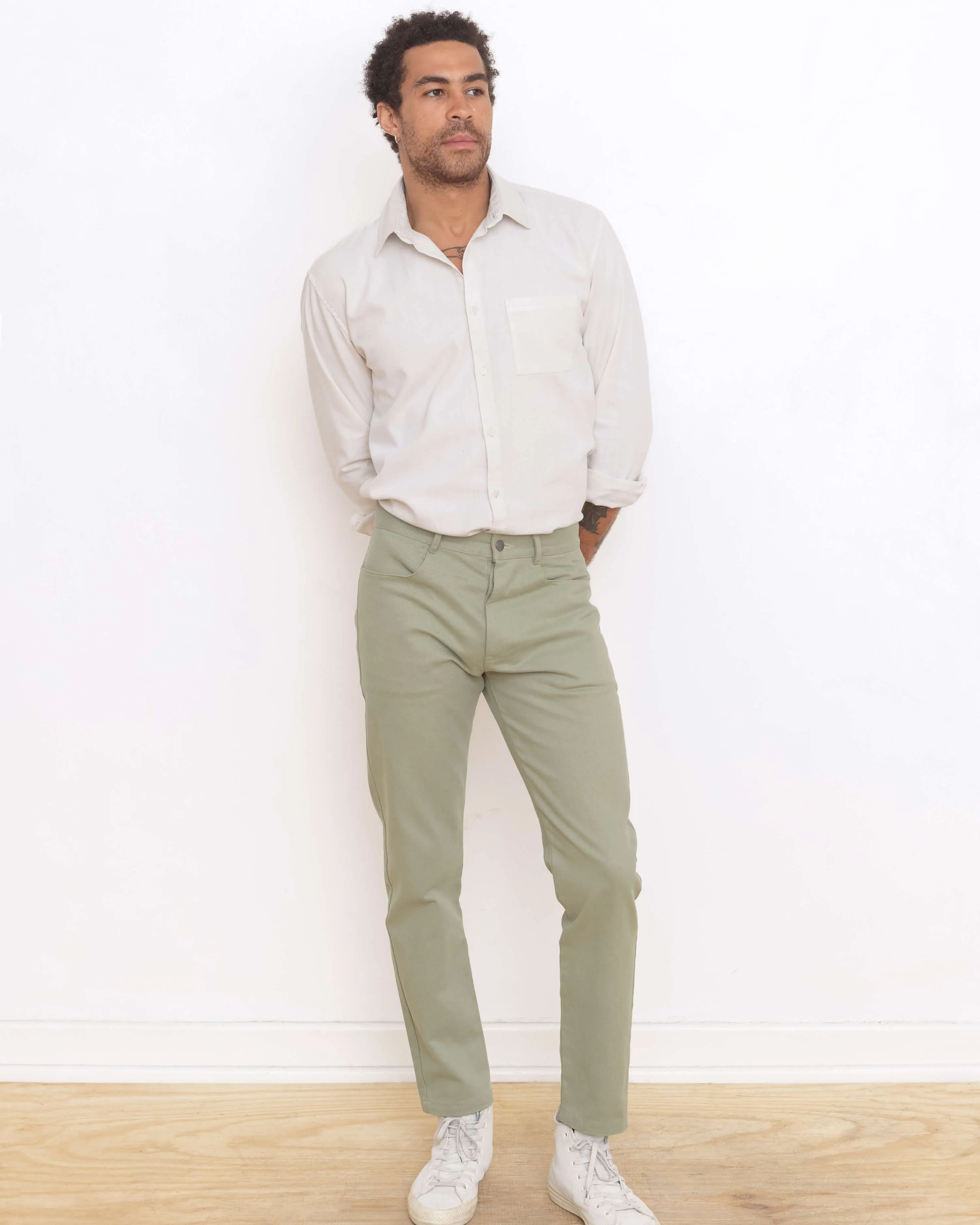 Canvas Cham Pants / Moss sold by Alex Crane product image thumbnail 2