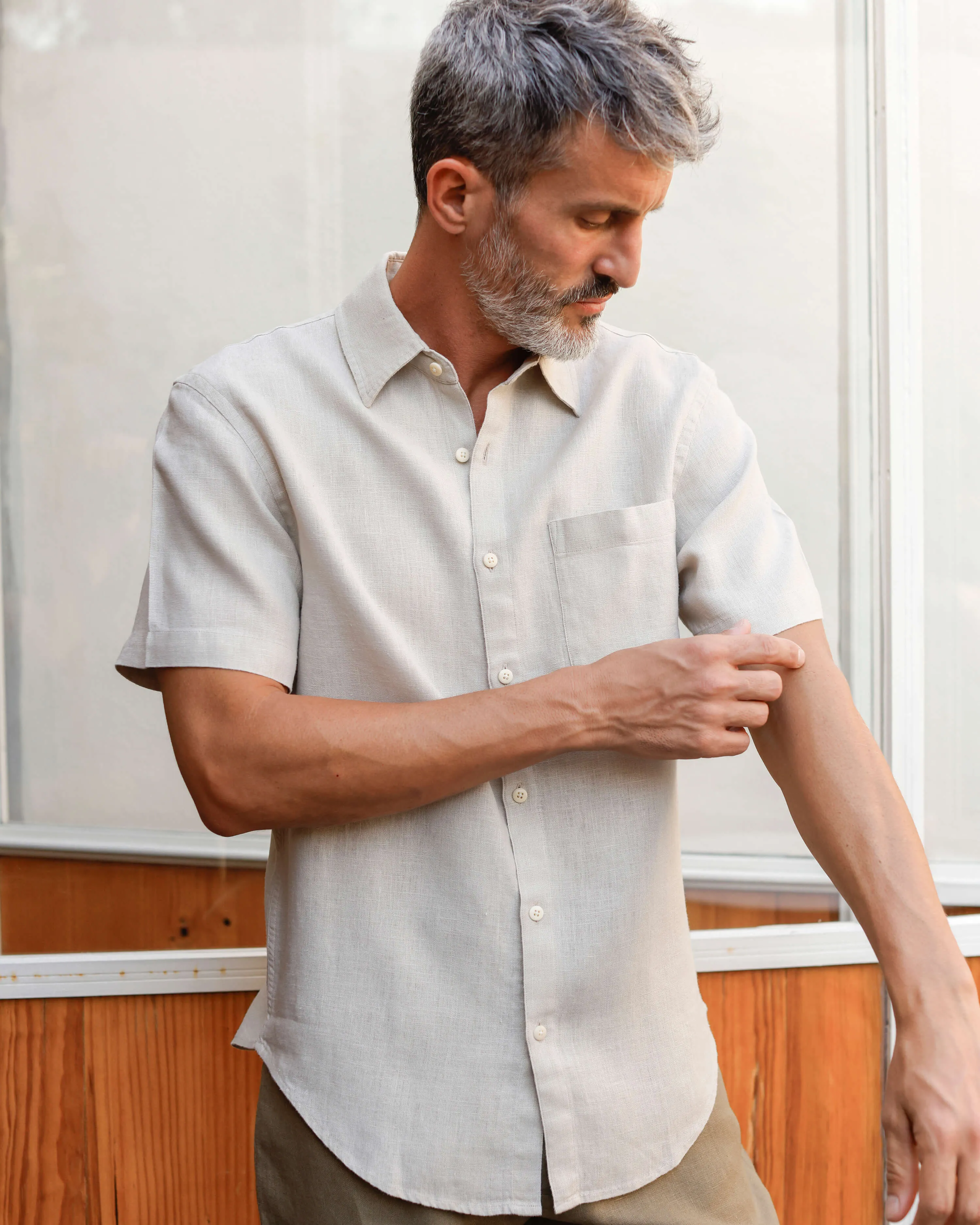 Ola Shirt / Bone sold by Alex Crane product image thumbnail 2