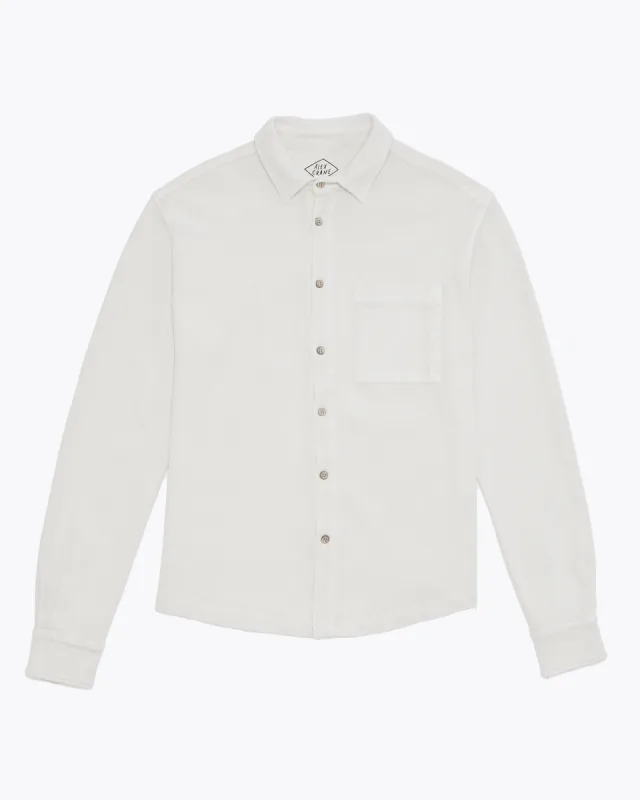 Caza Knit Shirt / Cream sold by Alex Crane