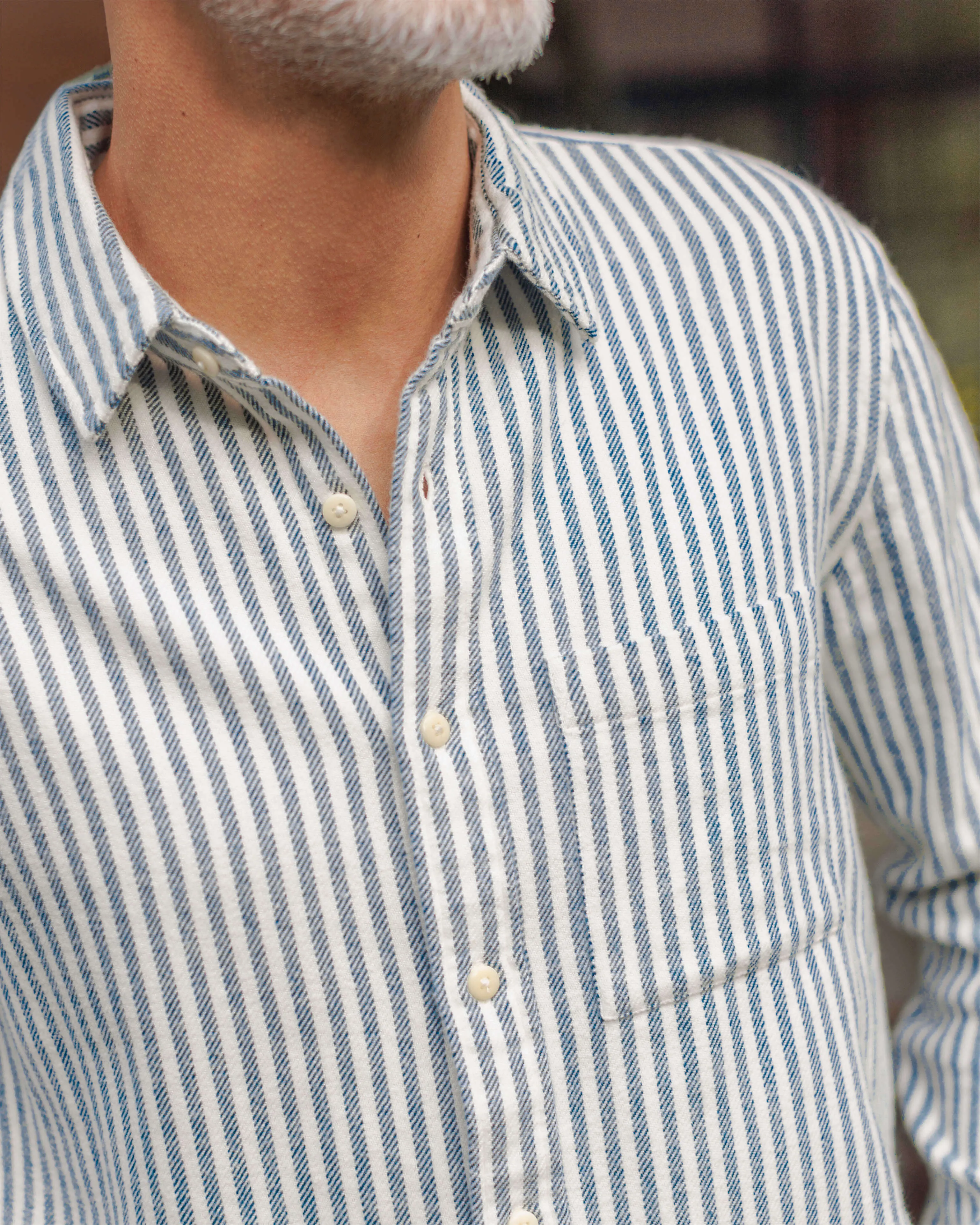 Cloud Flannel / Indigo Lines sold by Alex Crane product image thumbnail 5