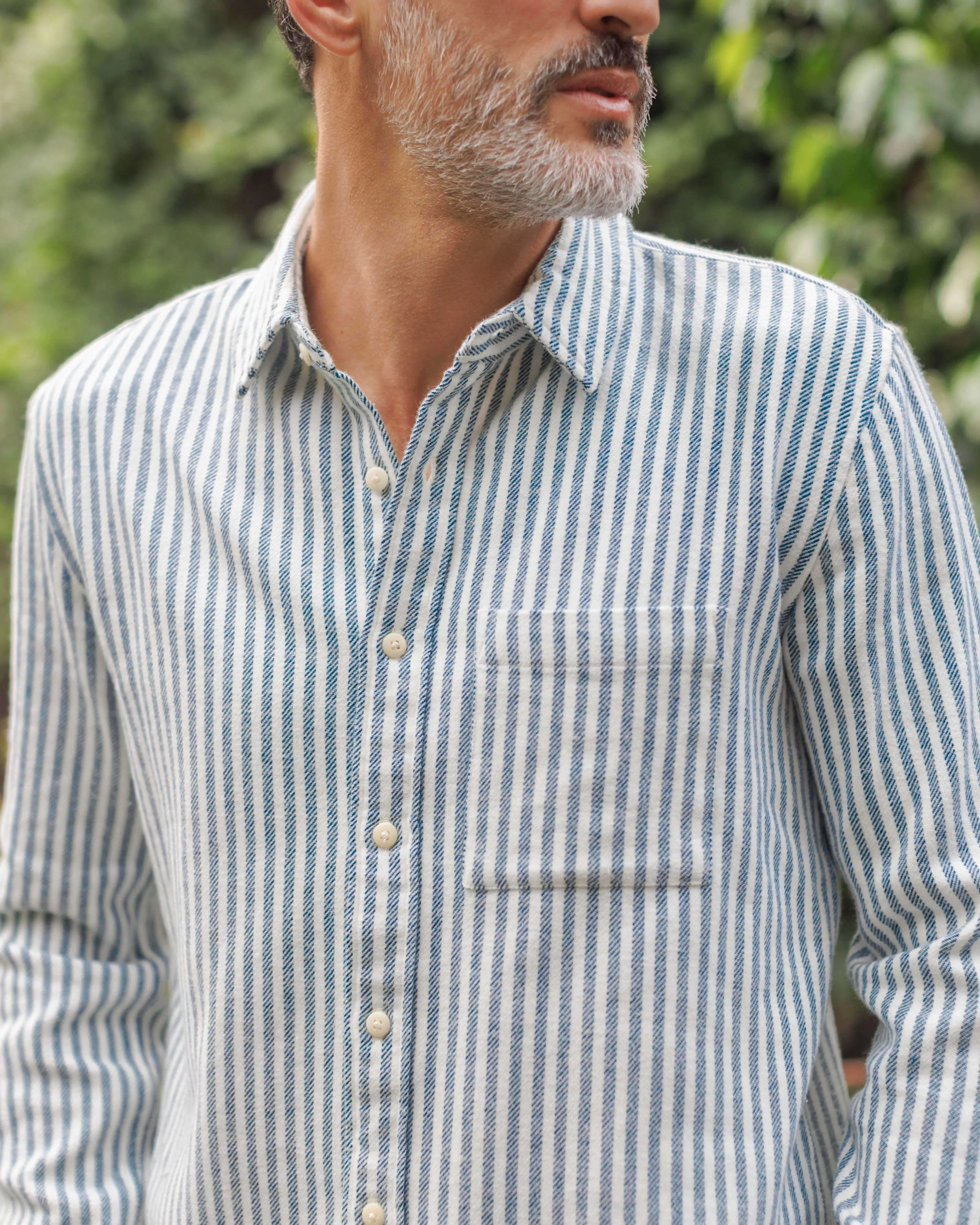 Cloud Flannel / Indigo Lines sold by Alex Crane product image thumbnail 3