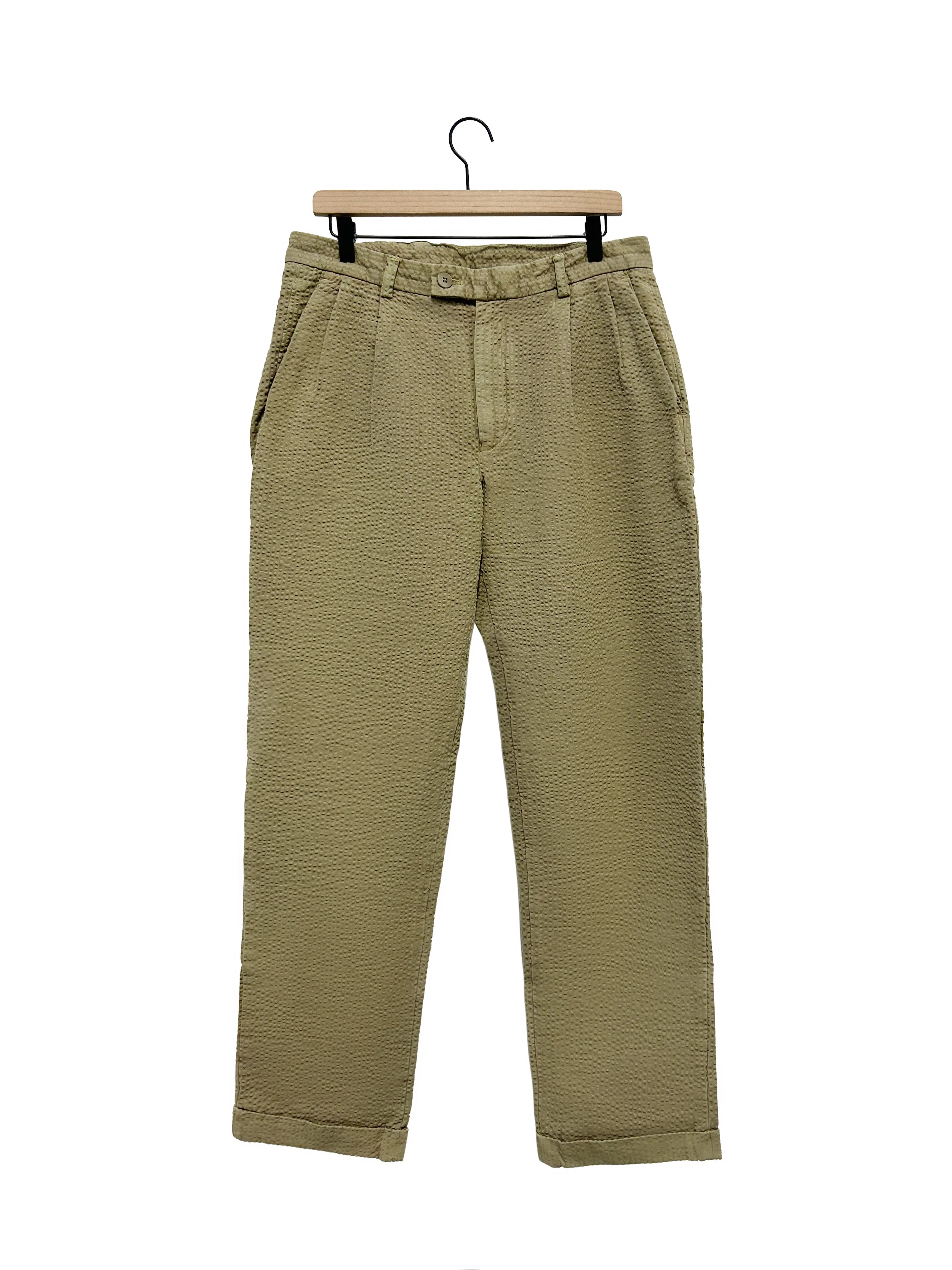One Of One / Seersucker Alta Trousers Olive sold by Alex Crane product image thumbnail 2