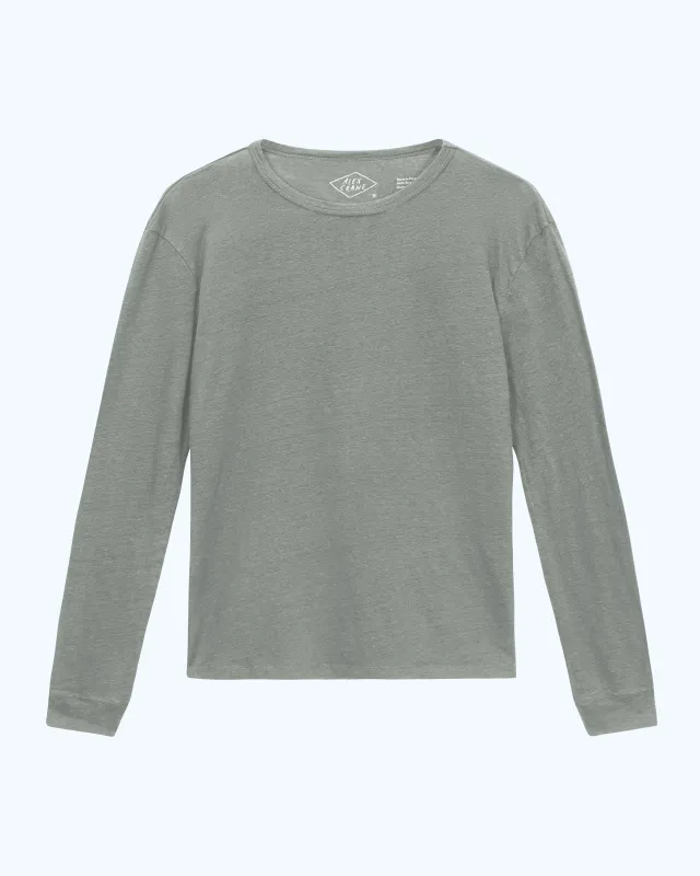 Long Sleeve Sun Tee / Jade sold by Alex Crane