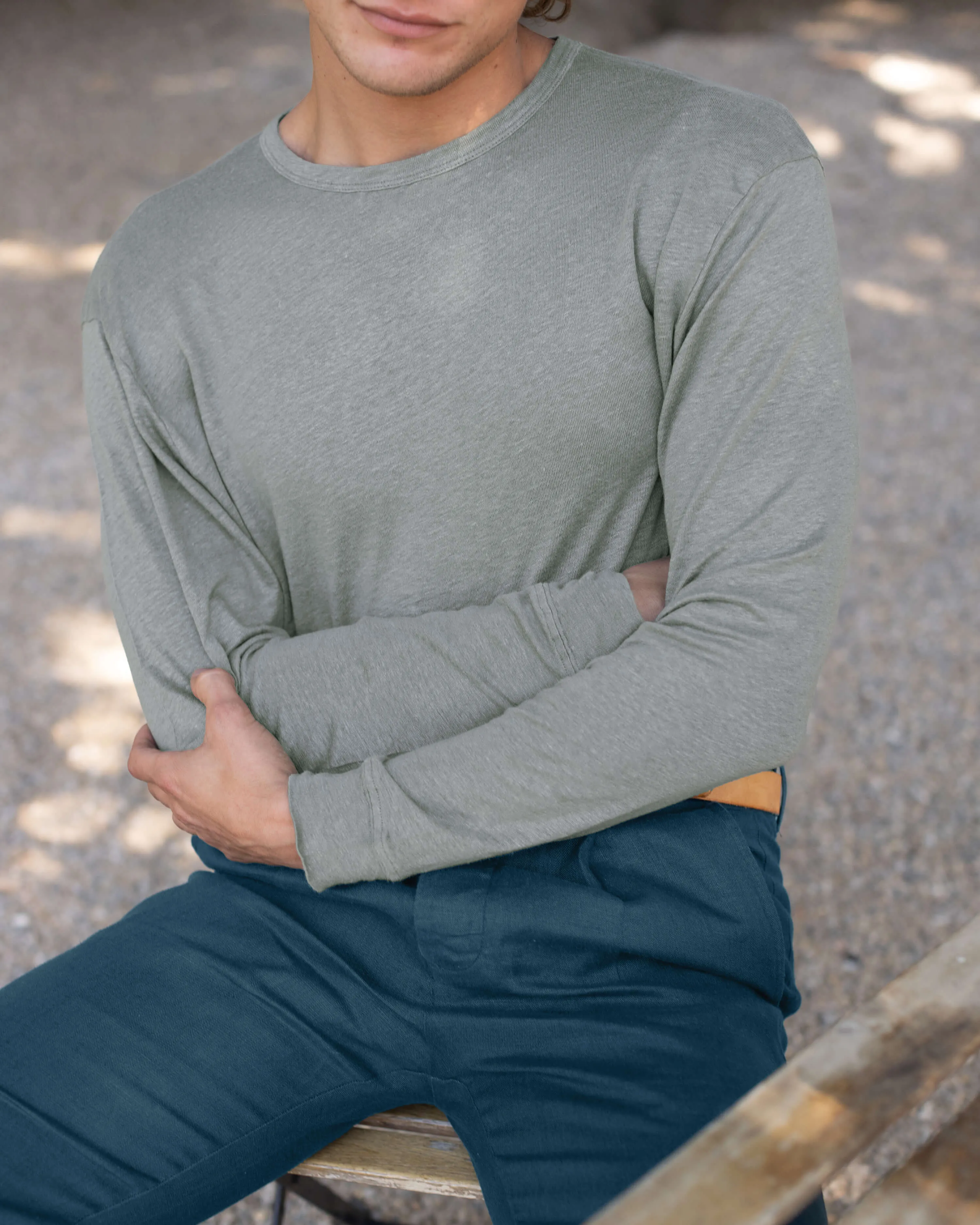 Long Sleeve Sun Tee / Jade sold by Alex Crane product image thumbnail 5