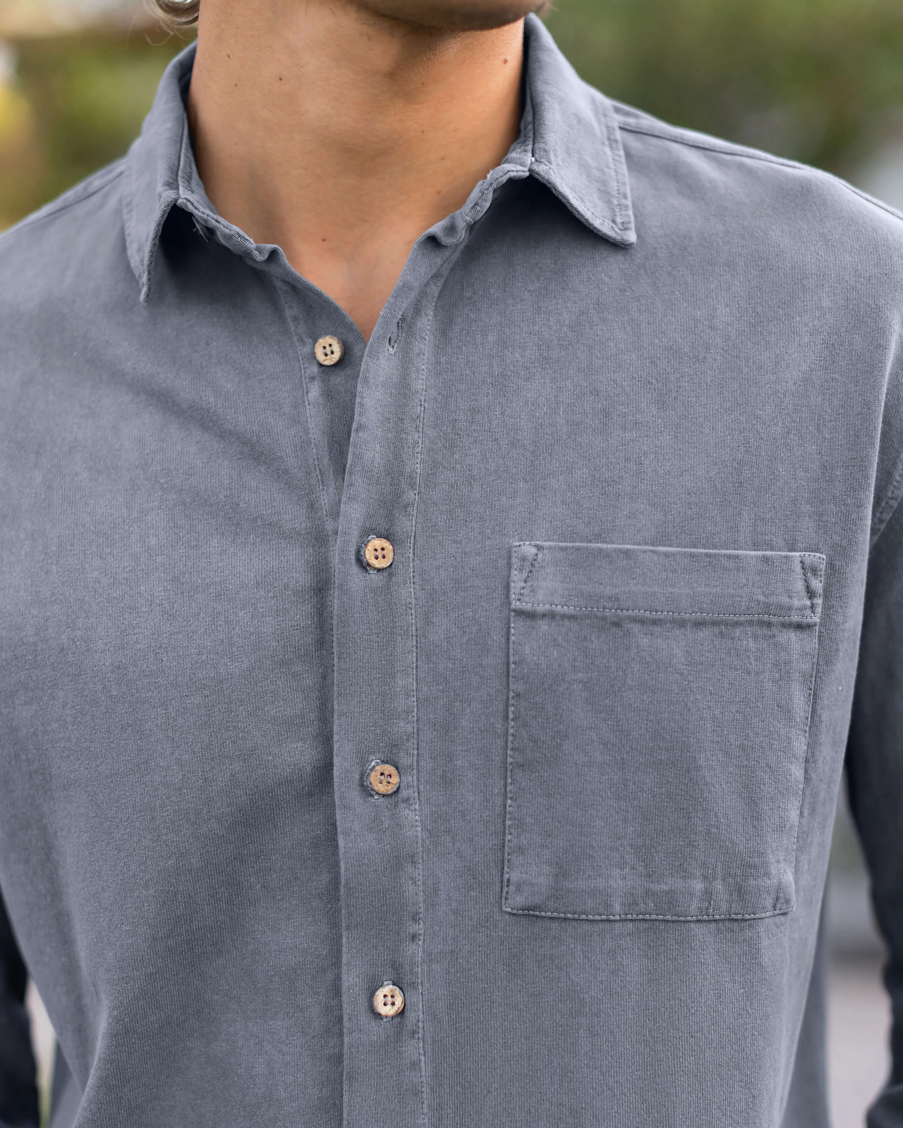 Caza Knit Shirt / Slate sold by Alex Crane product image thumbnail 5