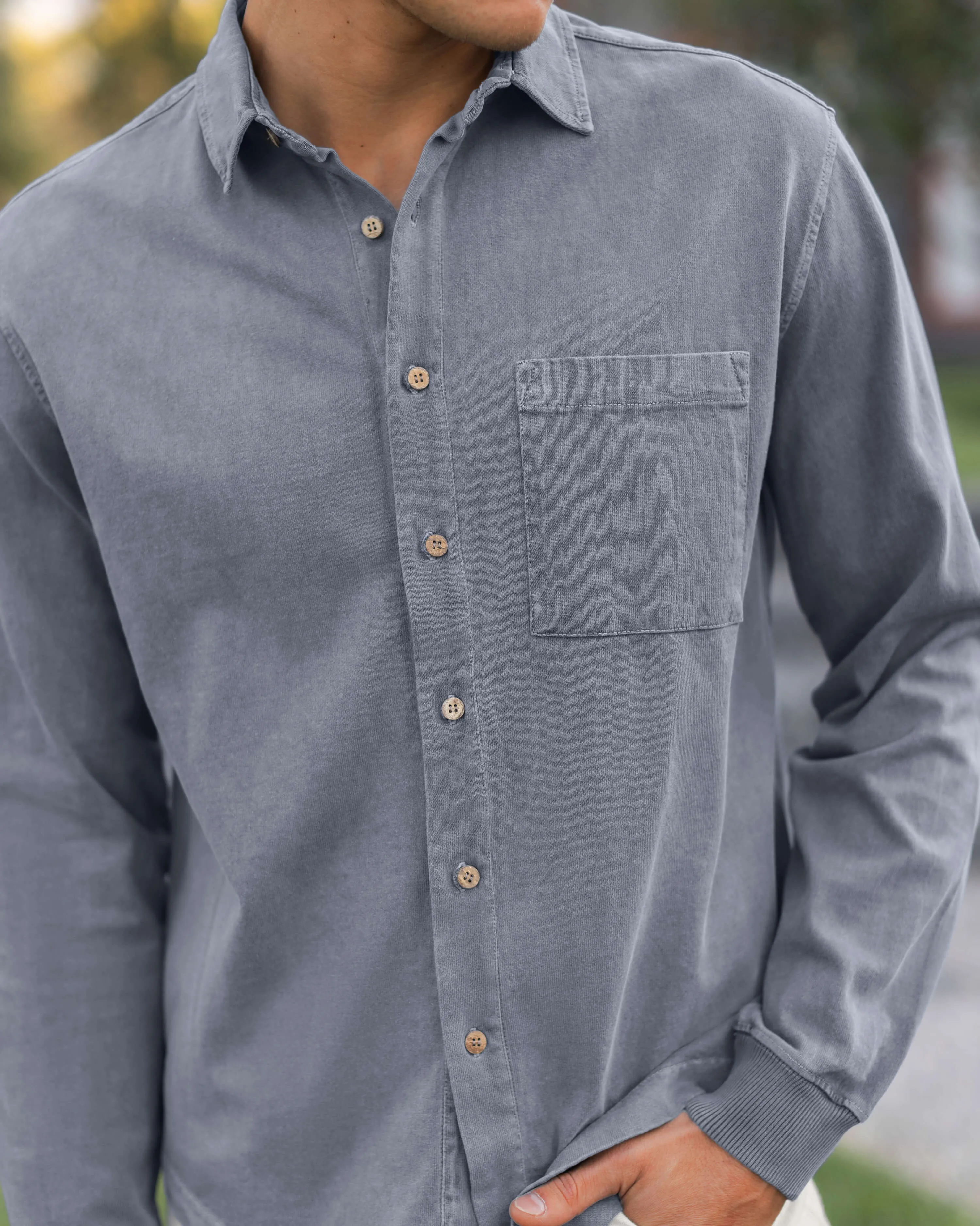 Caza Knit Shirt / Slate sold by Alex Crane product image thumbnail 3