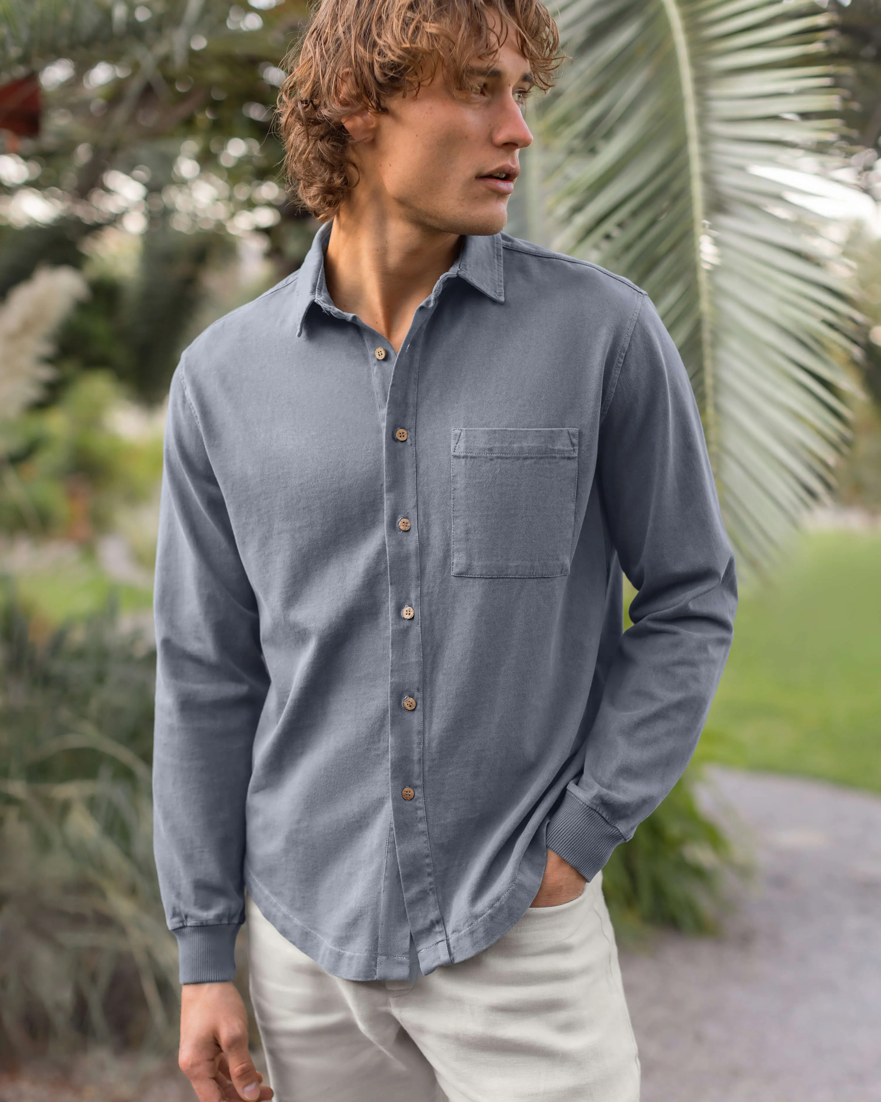 Caza Knit Shirt / Slate sold by Alex Crane product image thumbnail 2