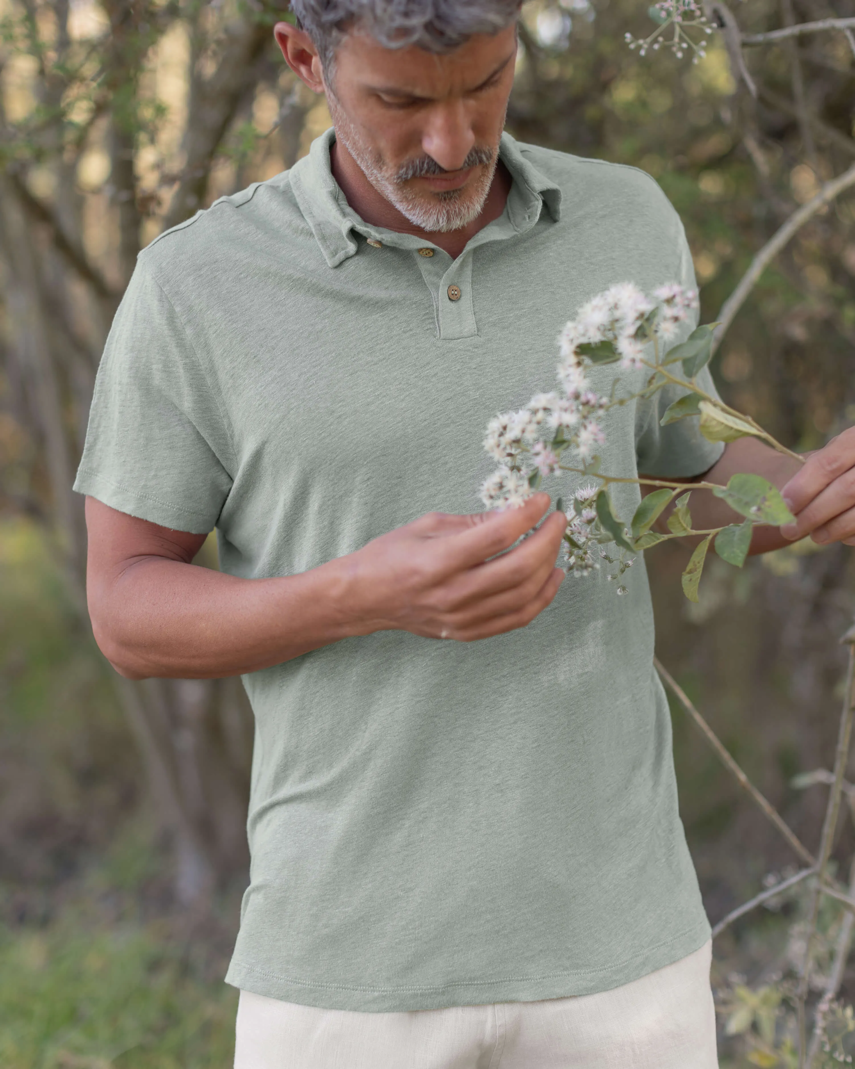 Knit Polo / Moss sold by Alex Crane product image thumbnail 4