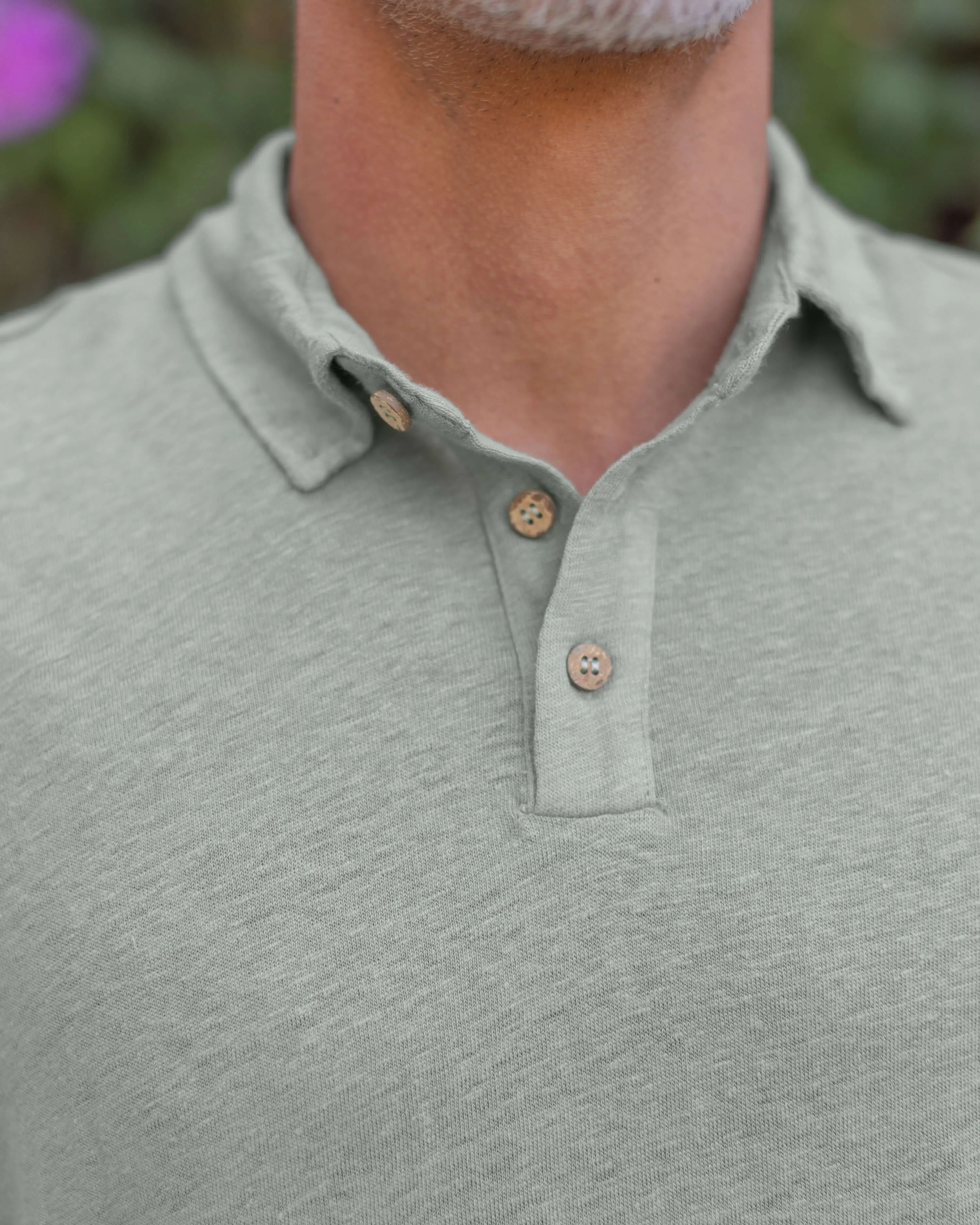 Knit Polo / Moss sold by Alex Crane product image thumbnail 3