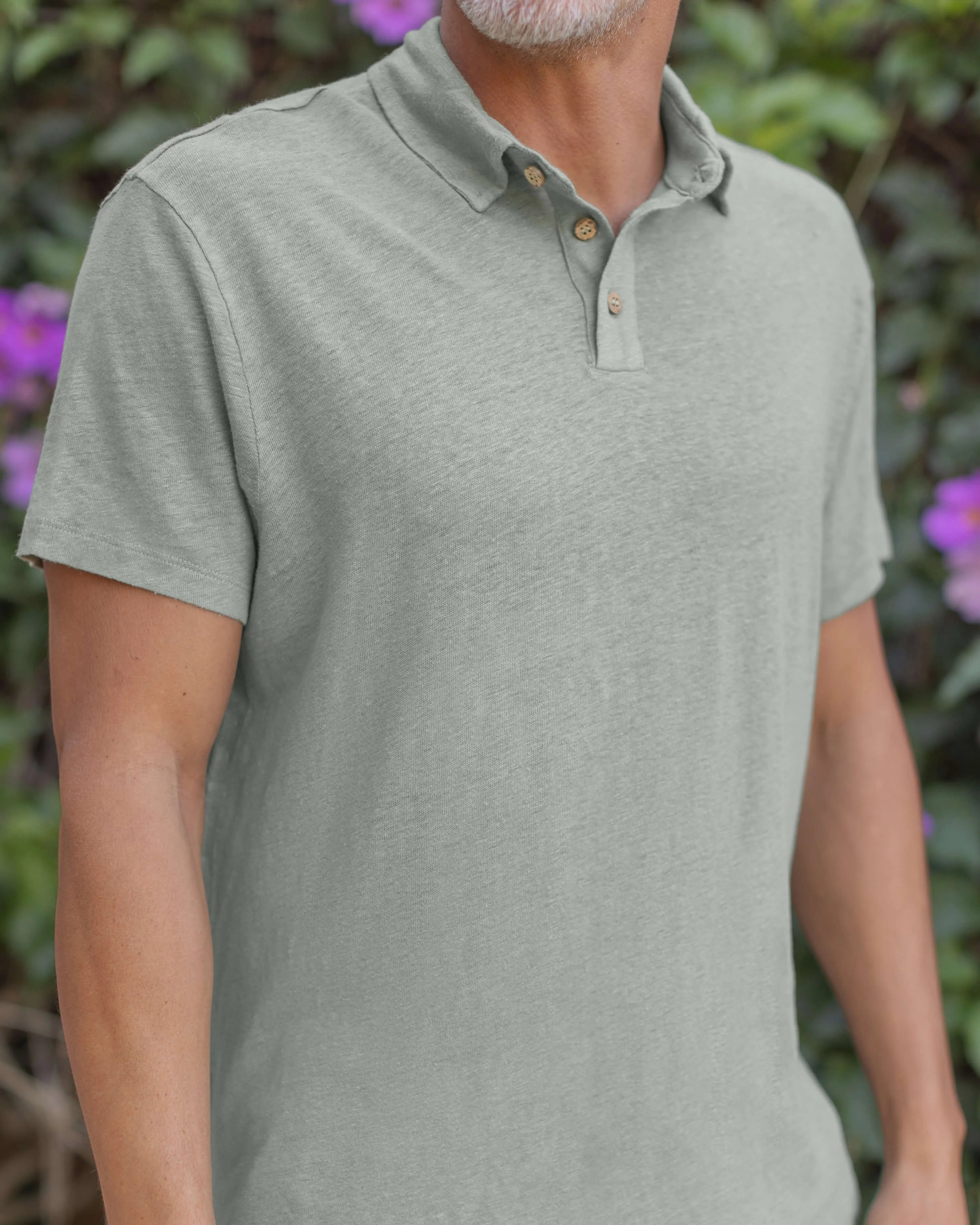 Knit Polo / Moss sold by Alex Crane product image thumbnail 2