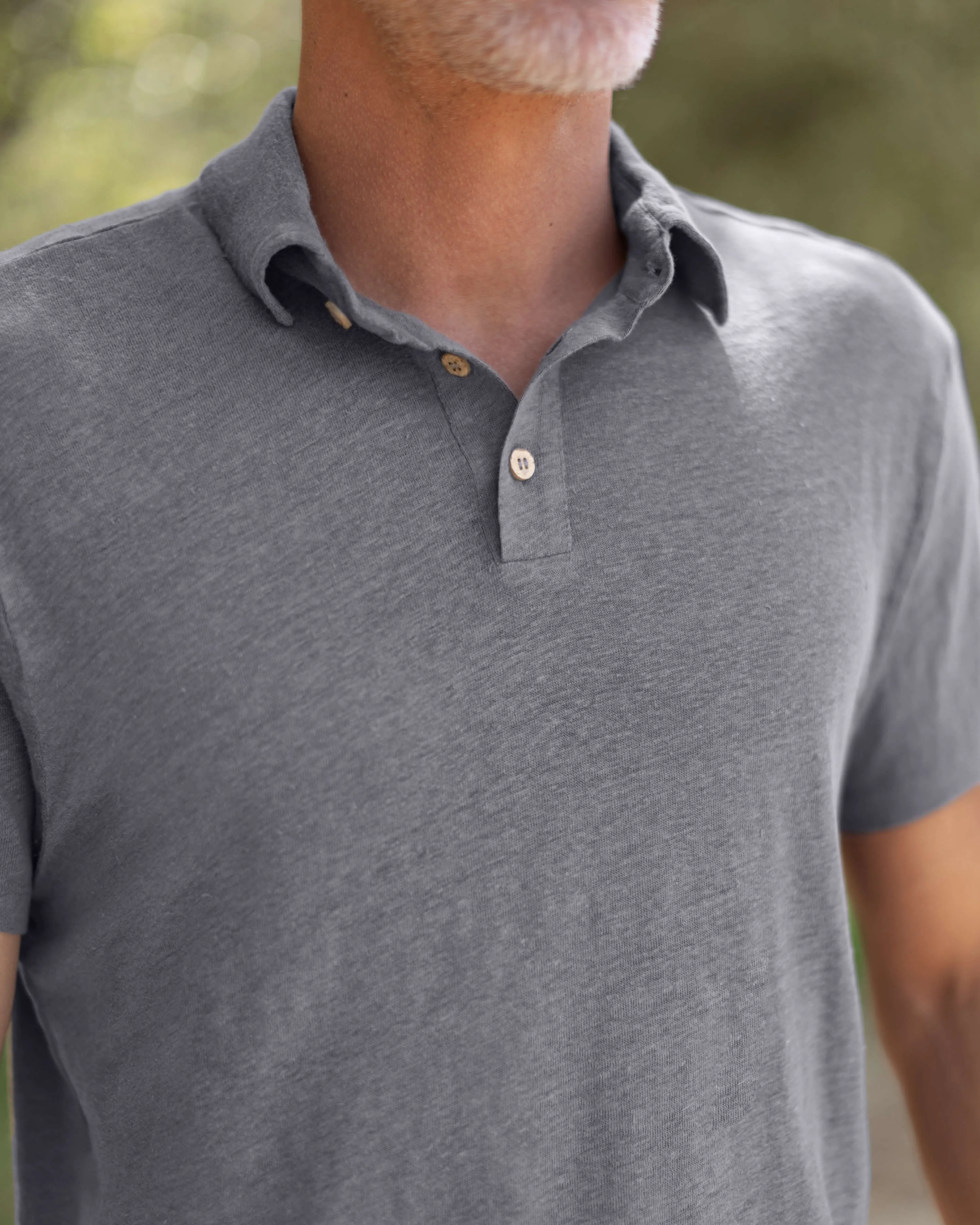 Knit Polo / Slate sold by Alex Crane product image thumbnail 4