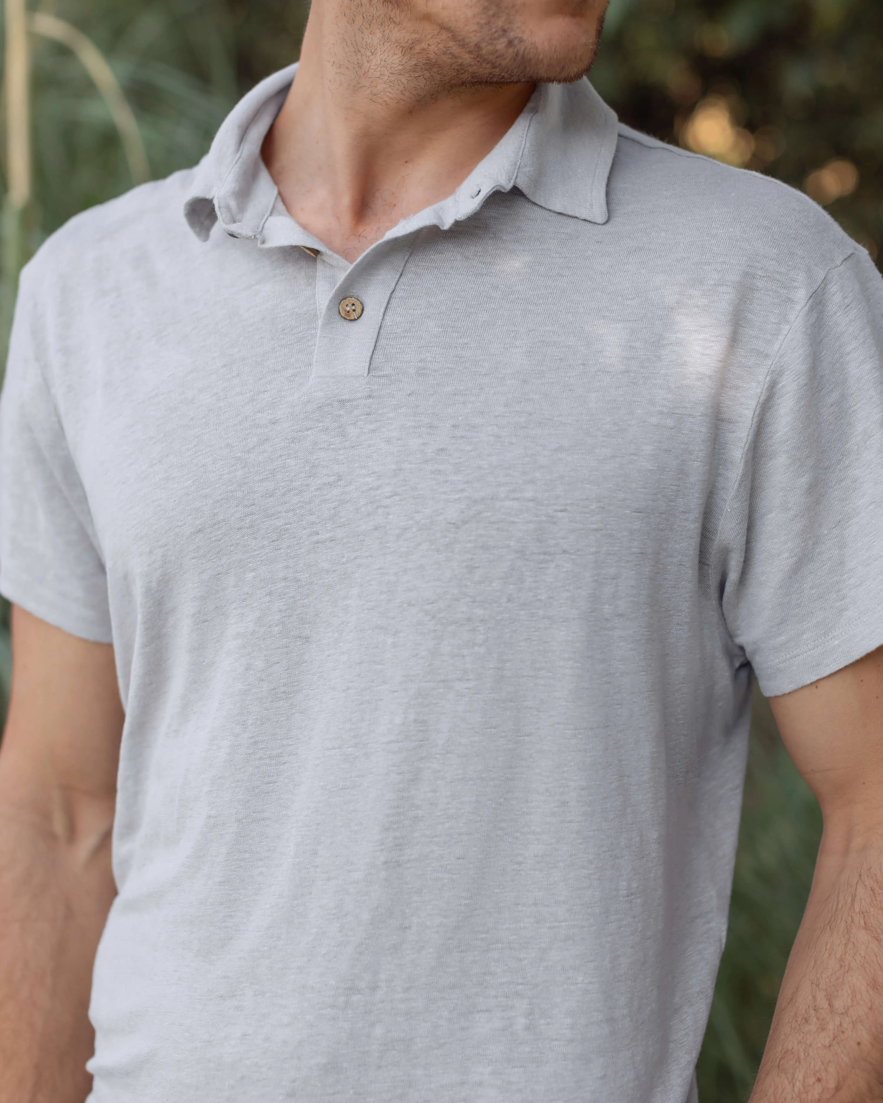 Knit Polo / Steel sold by Alex Crane product image thumbnail 3