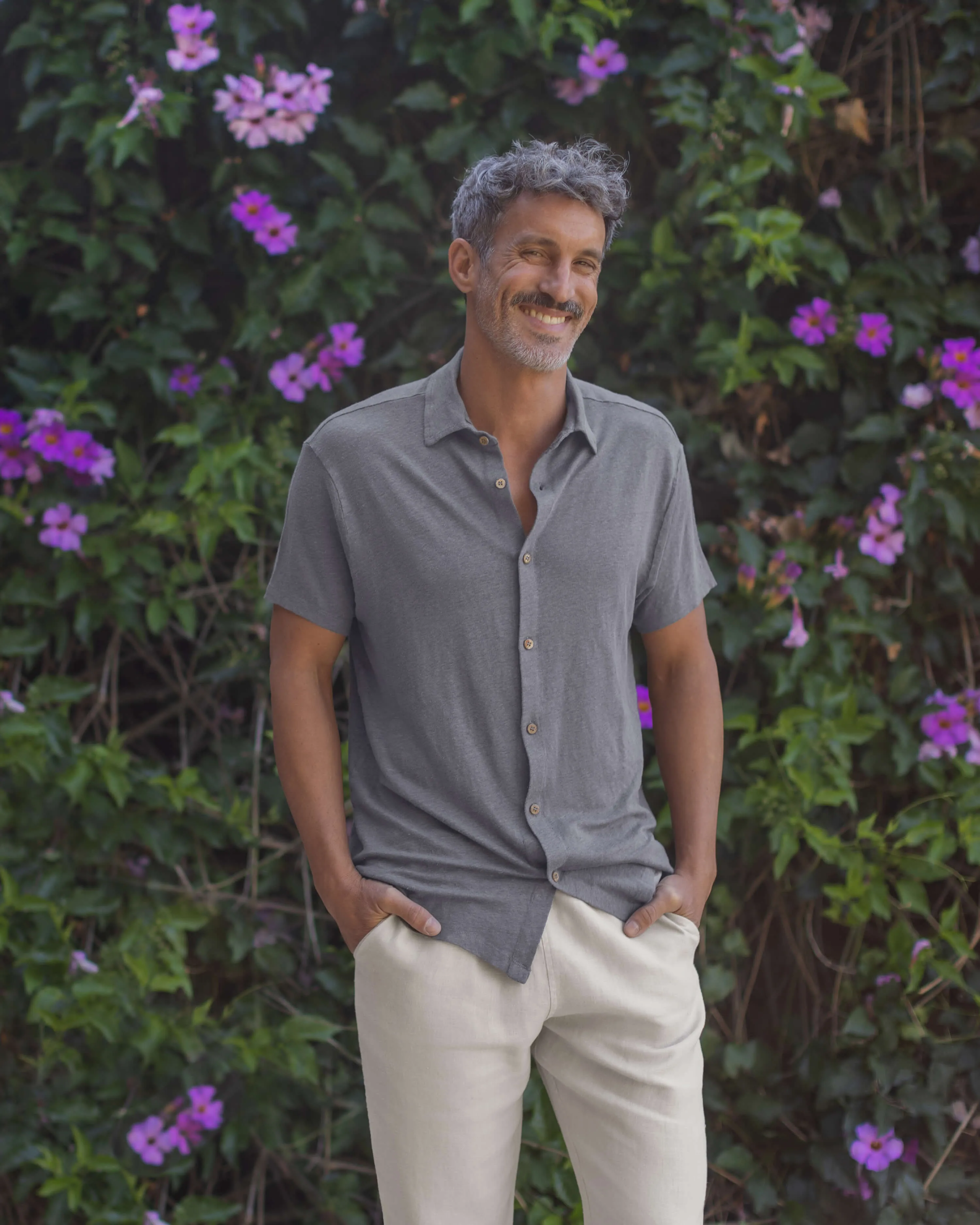 Knit Ola Shirt / Slate sold by Alex Crane product image thumbnail 3