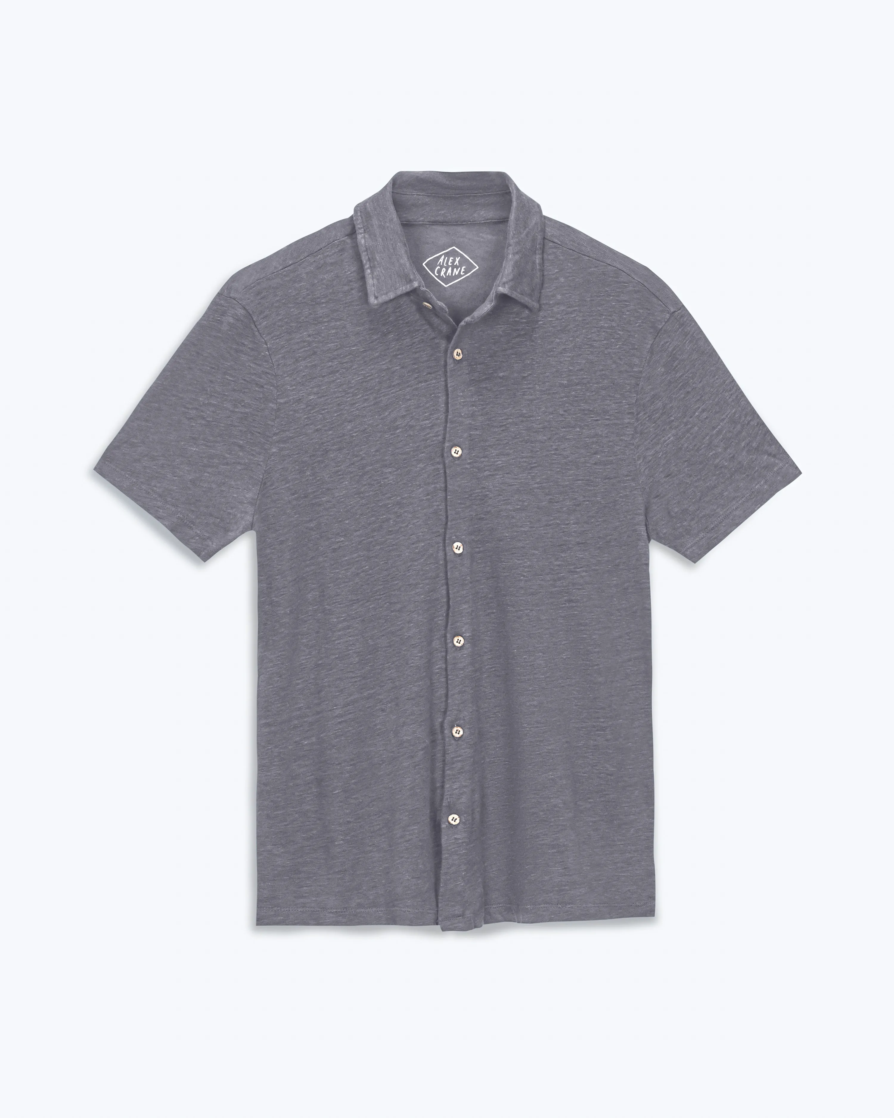 Knit Ola Shirt / Slate sold by Alex Crane