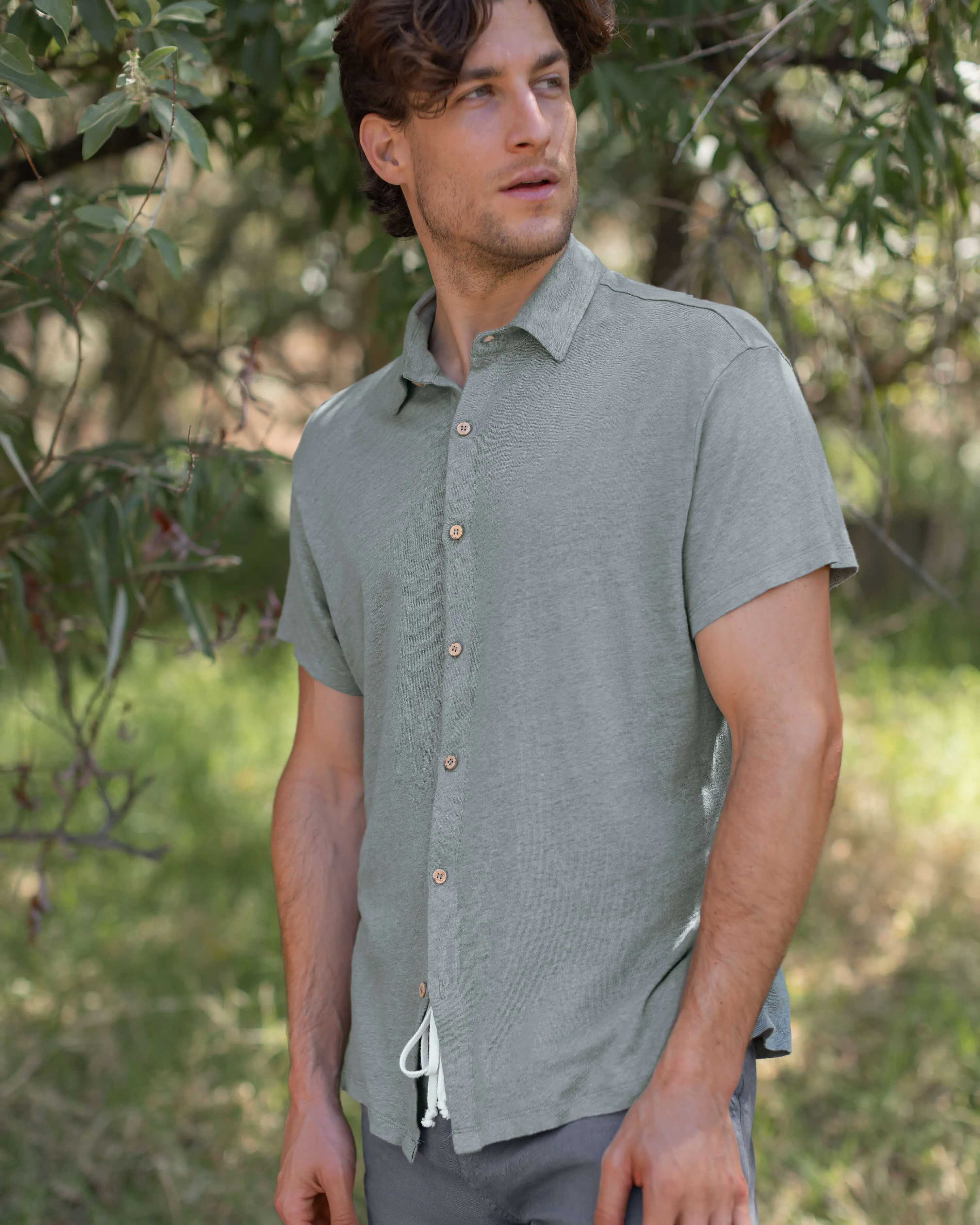Knit Ola Shirt / Jade sold by Alex Crane product image thumbnail 4