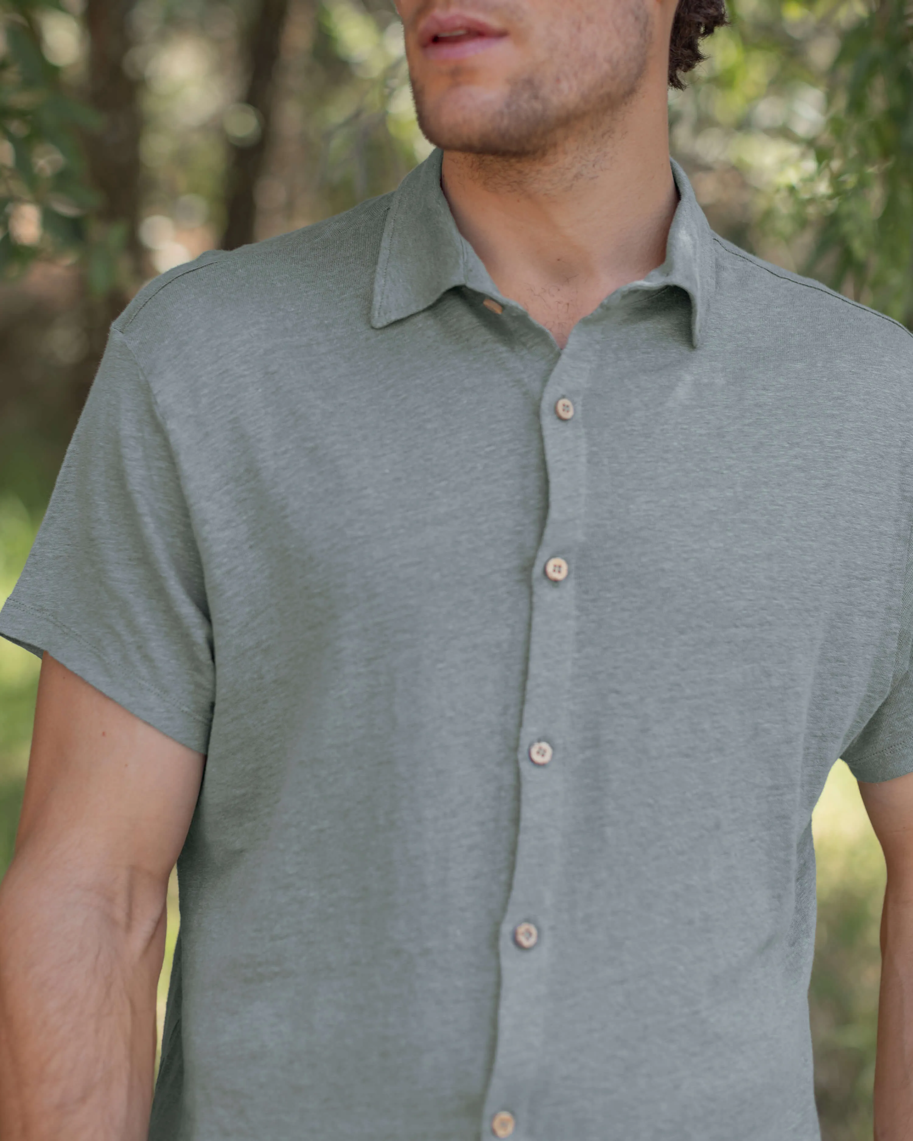 Knit Ola Shirt / Jade sold by Alex Crane product image thumbnail 3