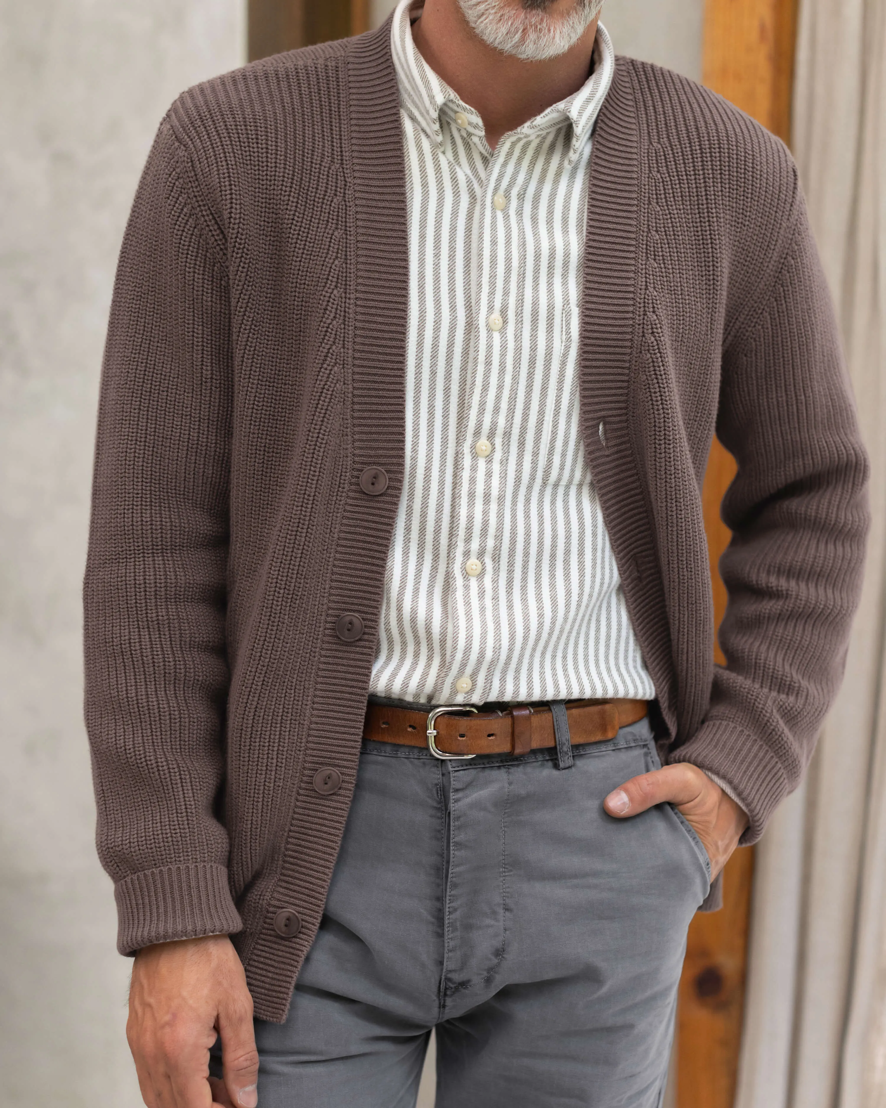 Bay Cardigan / Coffee sold by Alex Crane product image thumbnail 3