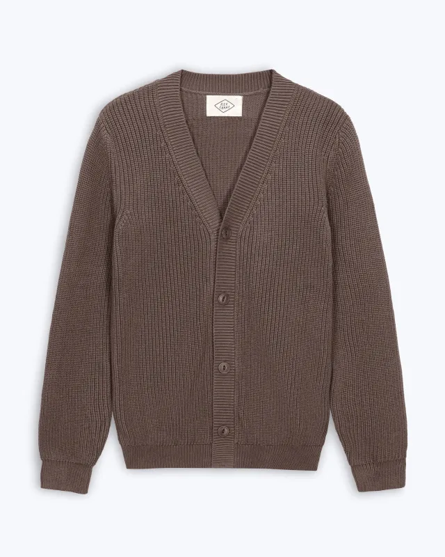 Bay Cardigan / Coffee sold by Alex Crane