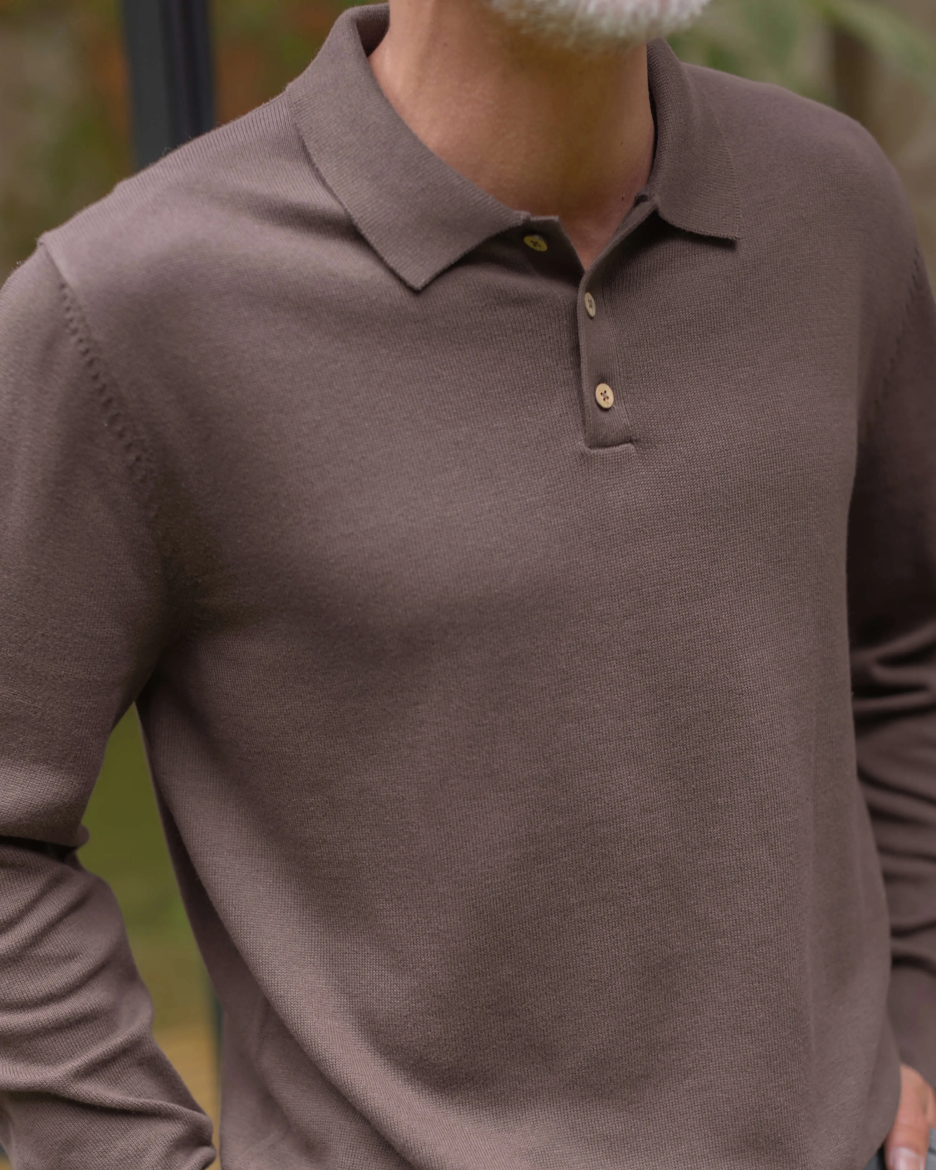 Feather Polo / Coffee sold by Alex Crane product image thumbnail 5