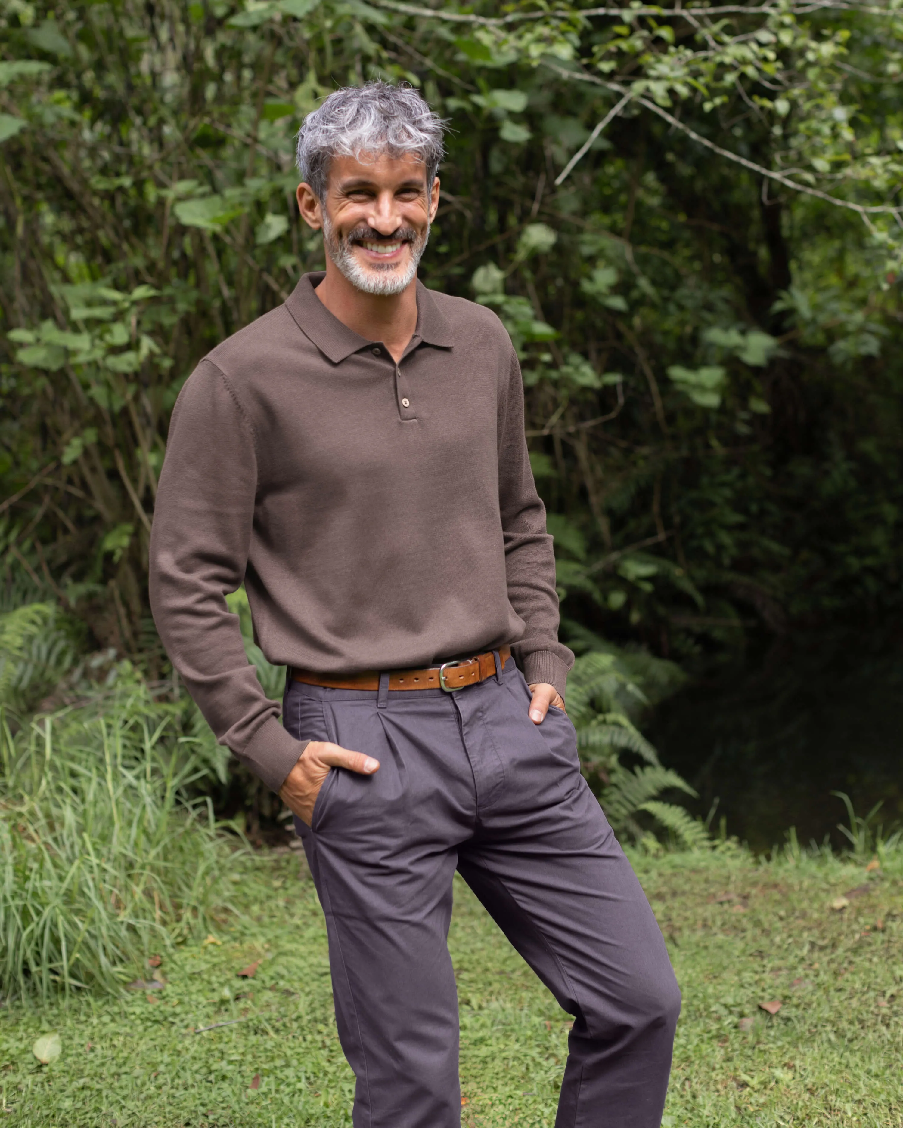 Feather Polo / Coffee sold by Alex Crane product image thumbnail 4