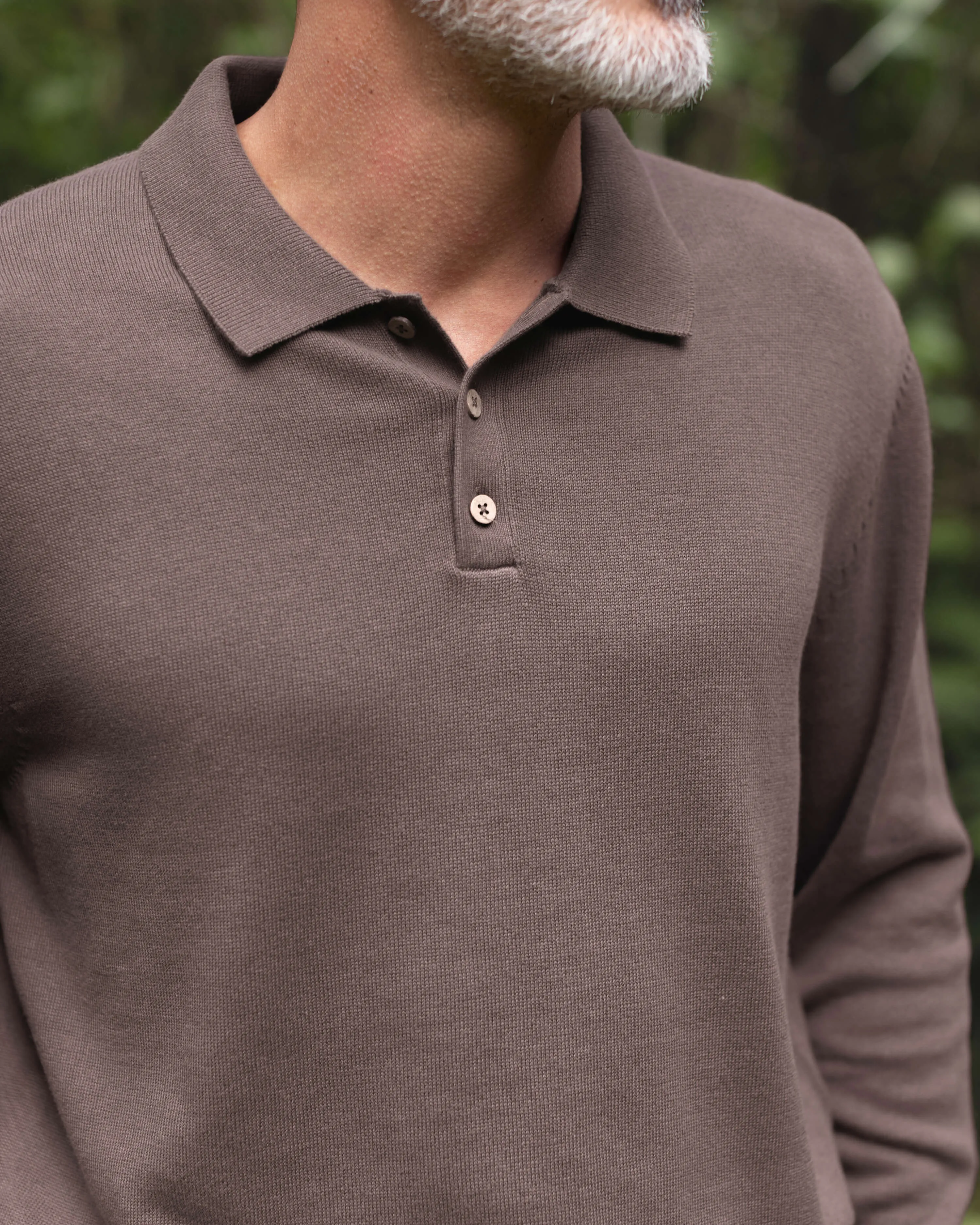Feather Polo / Coffee sold by Alex Crane product image thumbnail 3